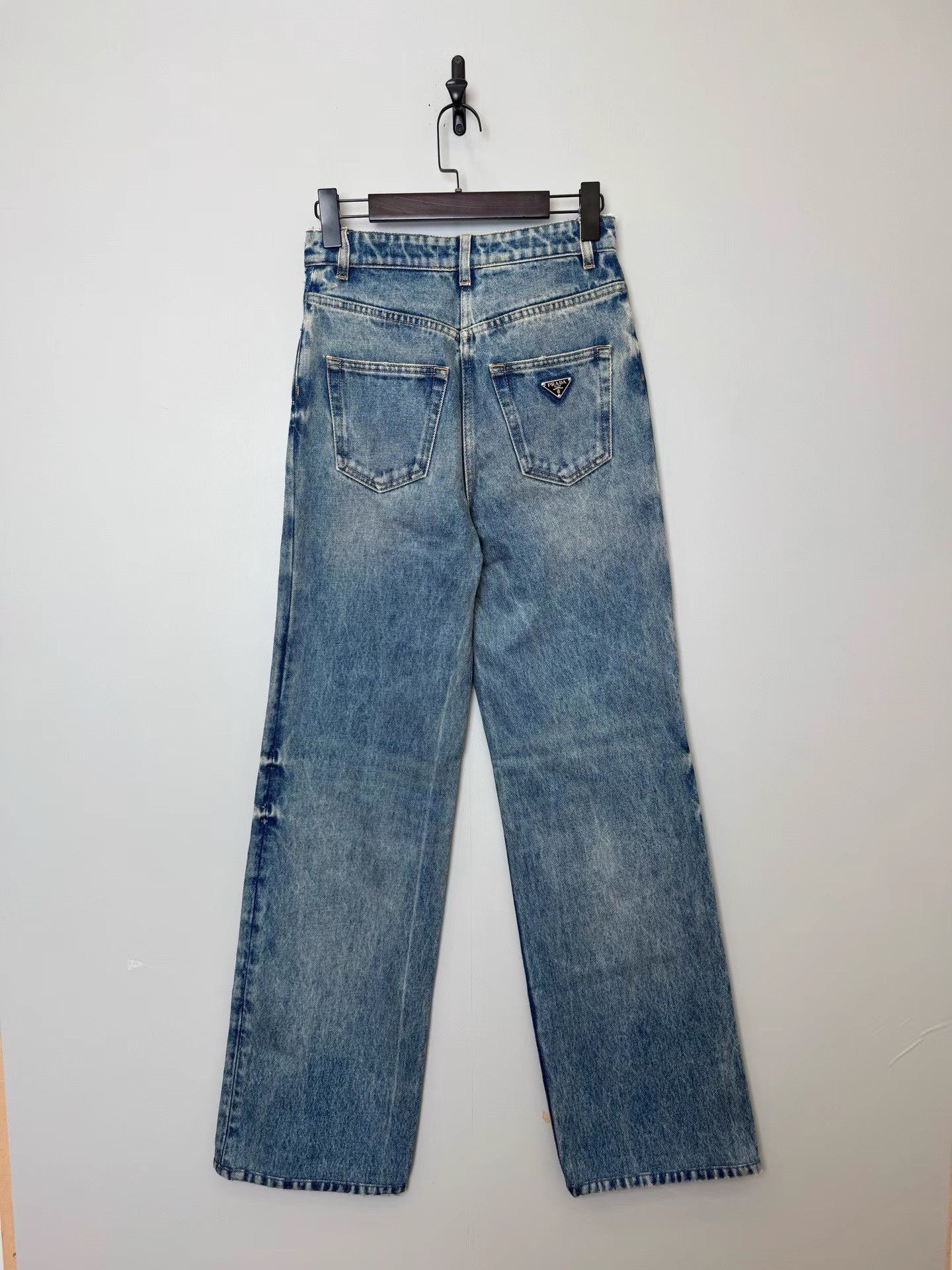 Prada Prada Washed Denim Pants K36 Size 25" / US 0 / IT 36 - 2 Thumbnail