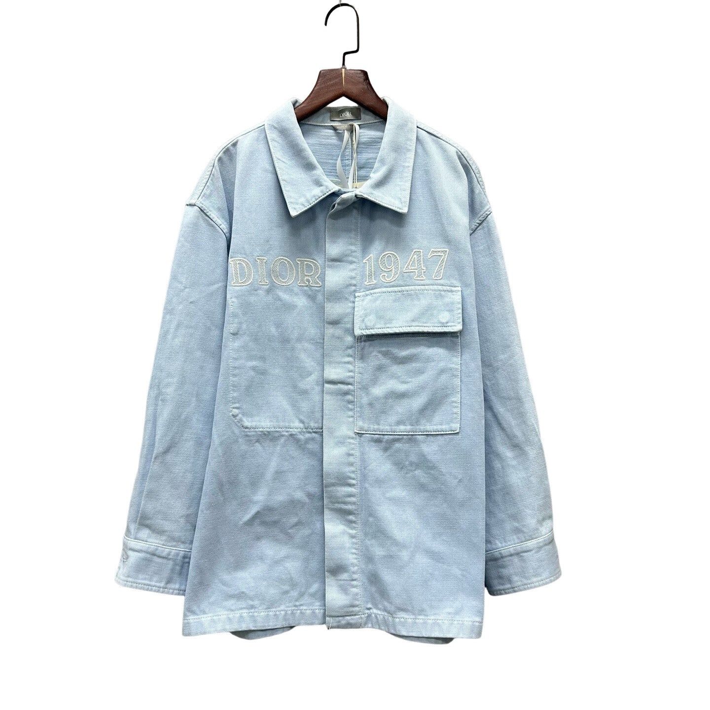 Dior Dior 1947 Logo Denim Jacket Size M Size US M / EU 48-50 / 2 - 1 Thumbnail