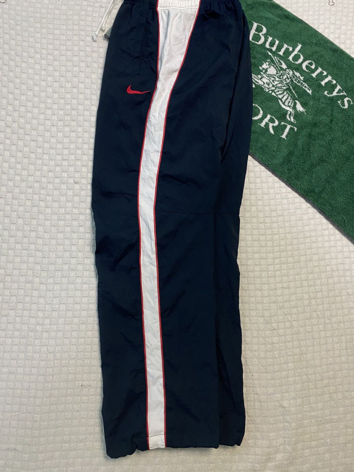 NOCTA × Nike 💥 VINTAGE NIKE PARACHUTE BAGGY WIDE LEG TRACK PANTS Y2K Size US 26 / EU 42 - 2 Thumbnail