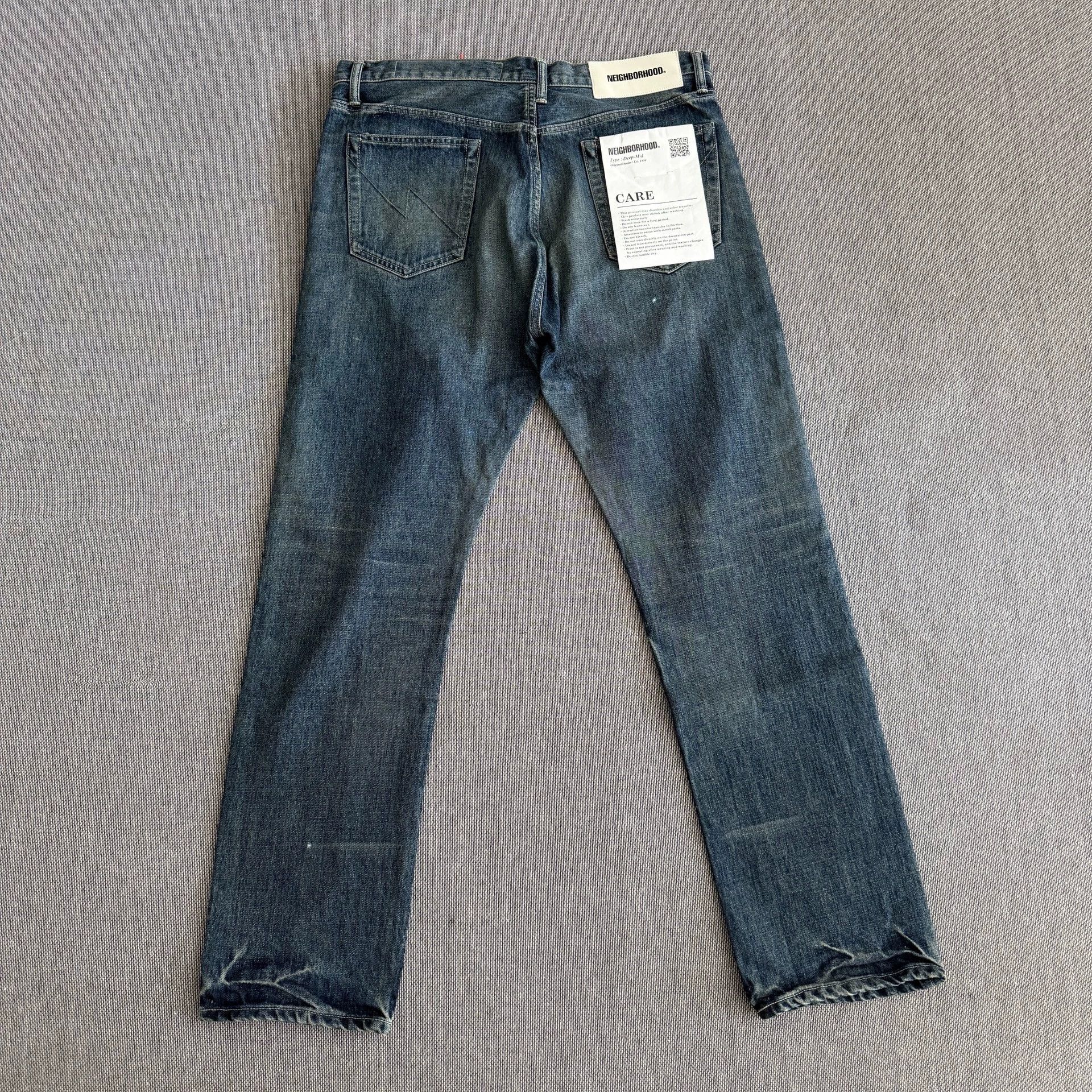 Neighborhood Neighborhood 22aw Dp-Mid Base Wash Straight Jeans Size US 36 / EU 52 - 3 Thumbnail