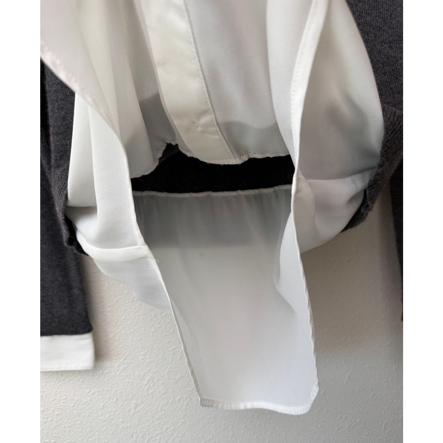 Other Gray White Layered Sweater Shirt XS Size XS / US 0-2 / IT 36-38 - 6 Thumbnail