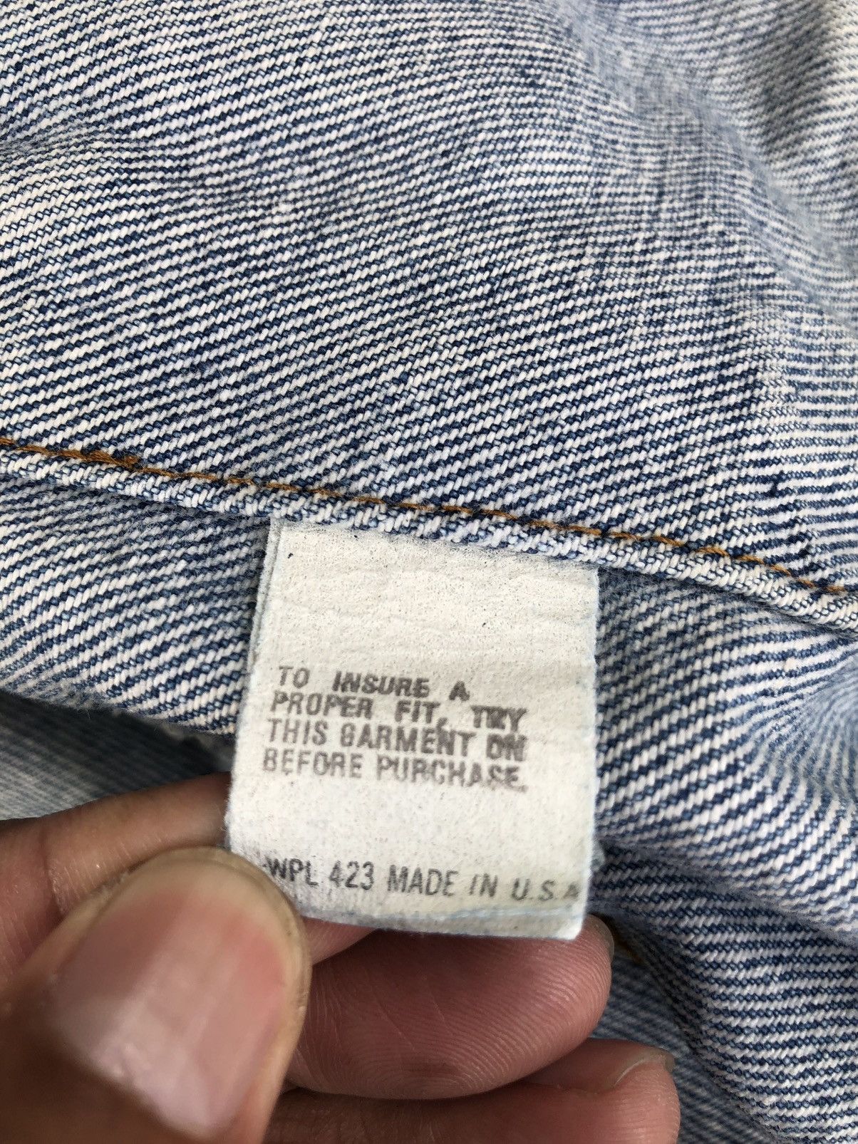 Levi's Vintage 80’s Levi’s Denim Jacket Distressed Jeans Size US M / EU 48-50 / 2 - 17 Thumbnail