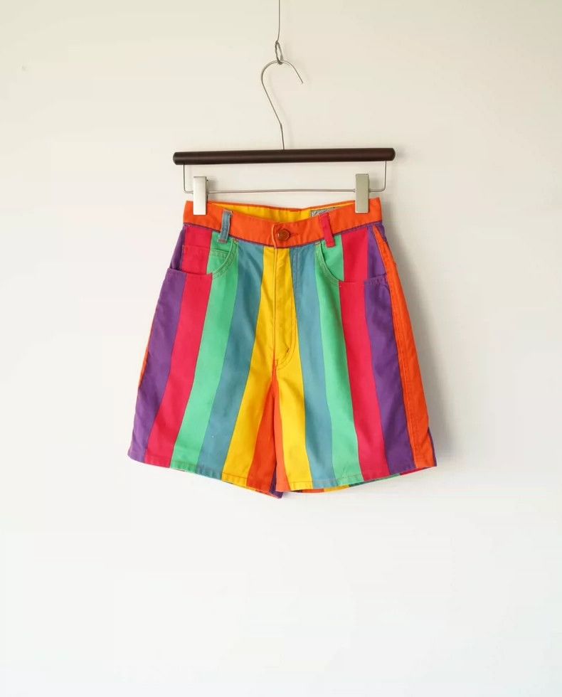 Kenzo KENZO size63cm Hokusai rainbow pants in the 1980s Size 27" / US 4 / IT 40 - 2 Thumbnail