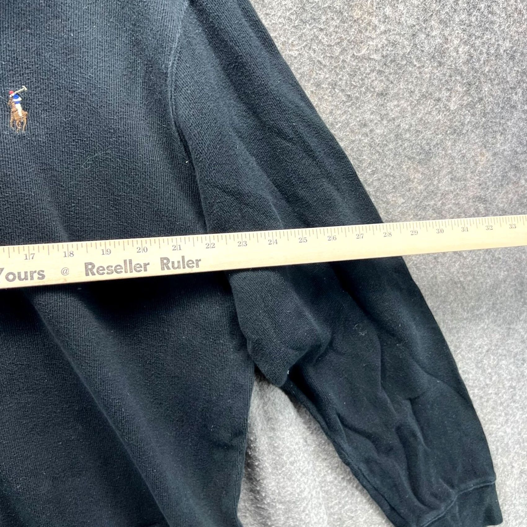 Ralph Lauren VINTAGE Ralph Lauren Pullover Men Large Black Quarter Zip Pony Estate Sweatshirt Size US L / EU 52-54 / 3 - 6 Thumbnail