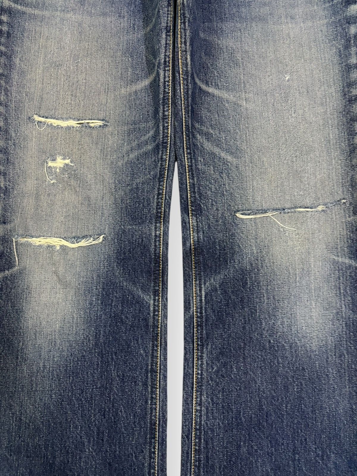 Vintage 90s Paul Smith Faded Bootcut Flare Distressed Jeans