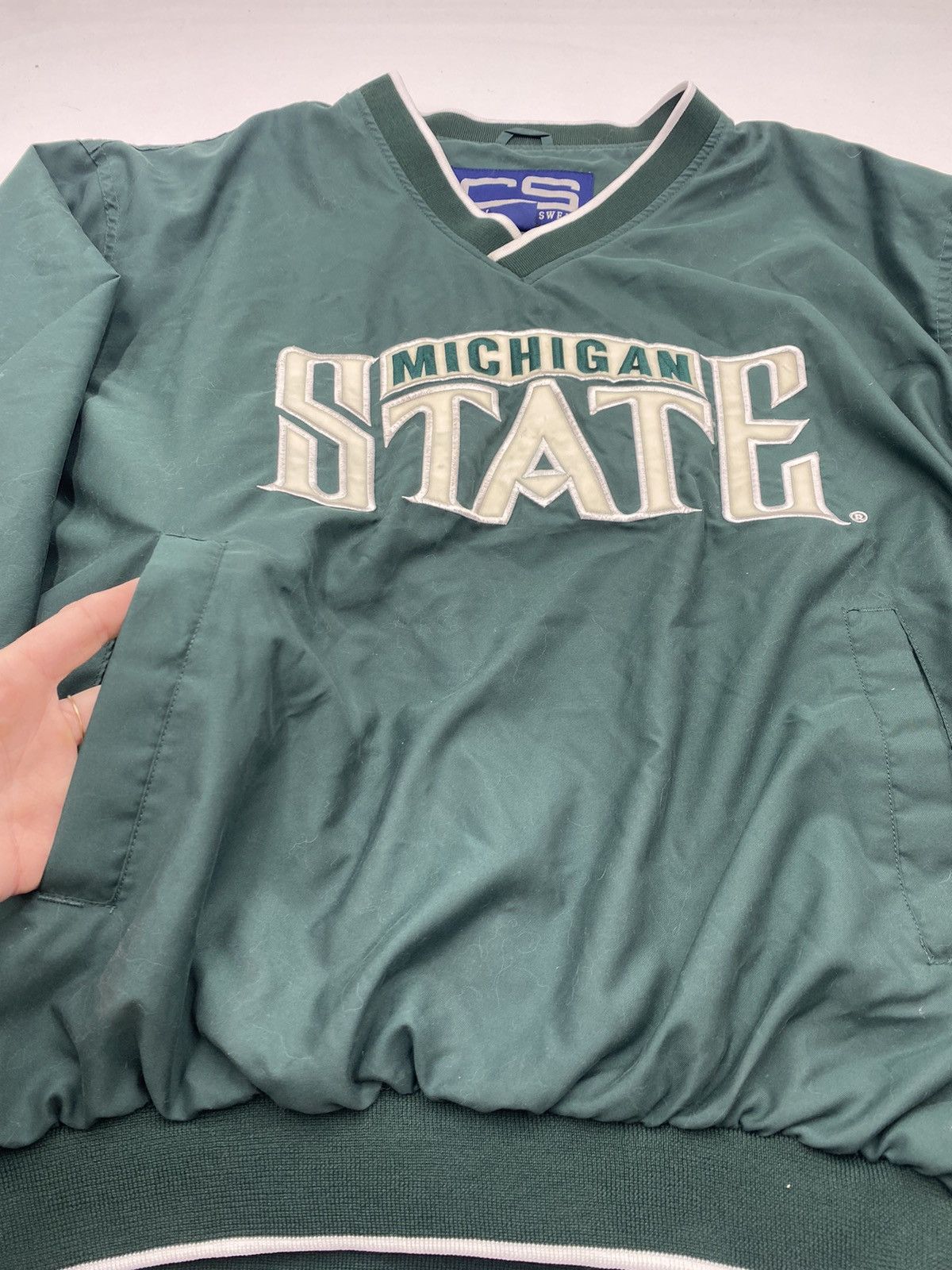 Other Vintage MSU Pull-Over Jacket Size US M / EU 48-50 / 2 - 2 Thumbnail