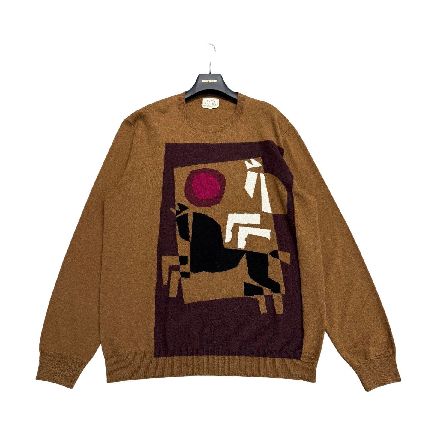 Hermes Hermes Horse Graphic Cashmere Sweater 3XL Size US XXL / EU 58 / 5 - 1 Thumbnail