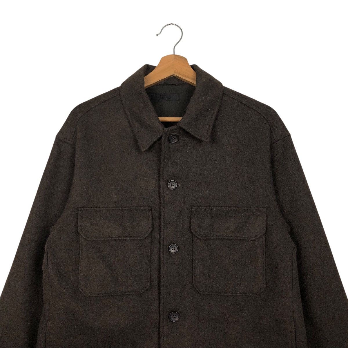 Japanese Brand Vintage Uniqlo Dark Brown Work Jacket Utility Issey Miyake Size US M / EU 48-50 / 2 - 4 Thumbnail