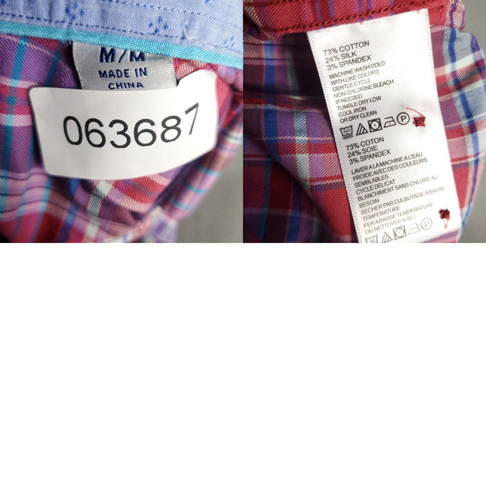Tommy Bahama Tommy Bahama Button-Up Shirt Mens Medium Red Plaid Silk Cotton Long Sleeve Size US M / EU 48-50 / 2 - 8 Thumbnail
