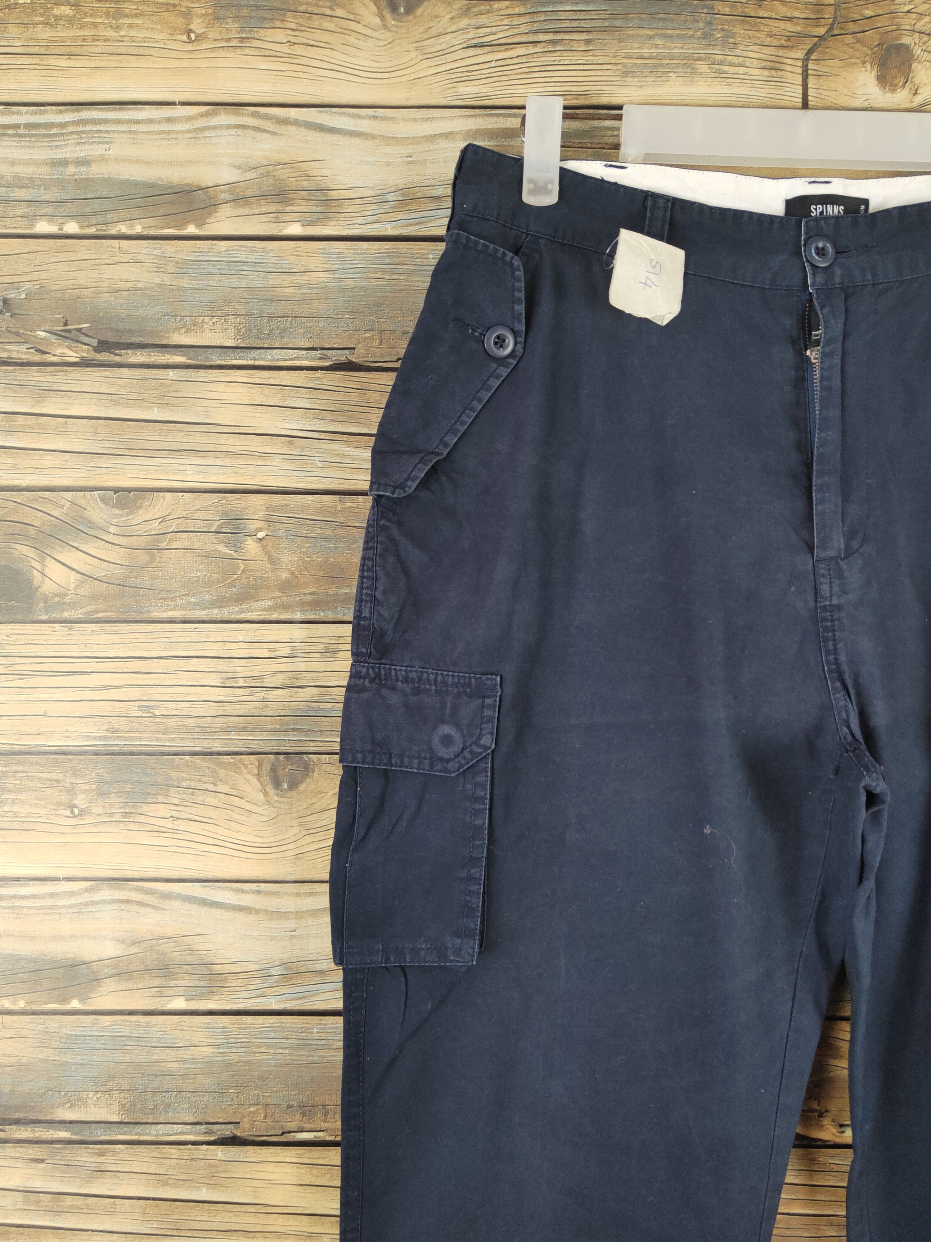 Japanese Brand DLL Spinns Navy Multipocket Tactical Cargo Pants #514 Size US 30 / EU 46 - 3 Thumbnail