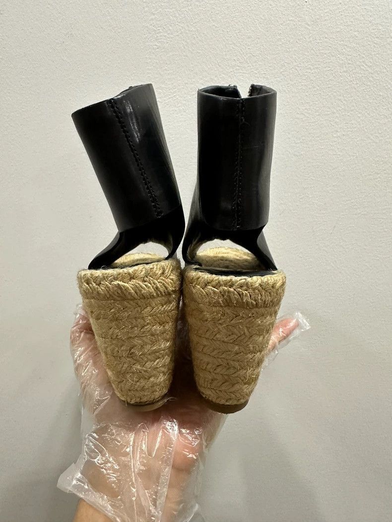 Celine Celine Black Wedge HighHeel Espadrilles Size US 8.5 / IT 38.5 - 3 Thumbnail