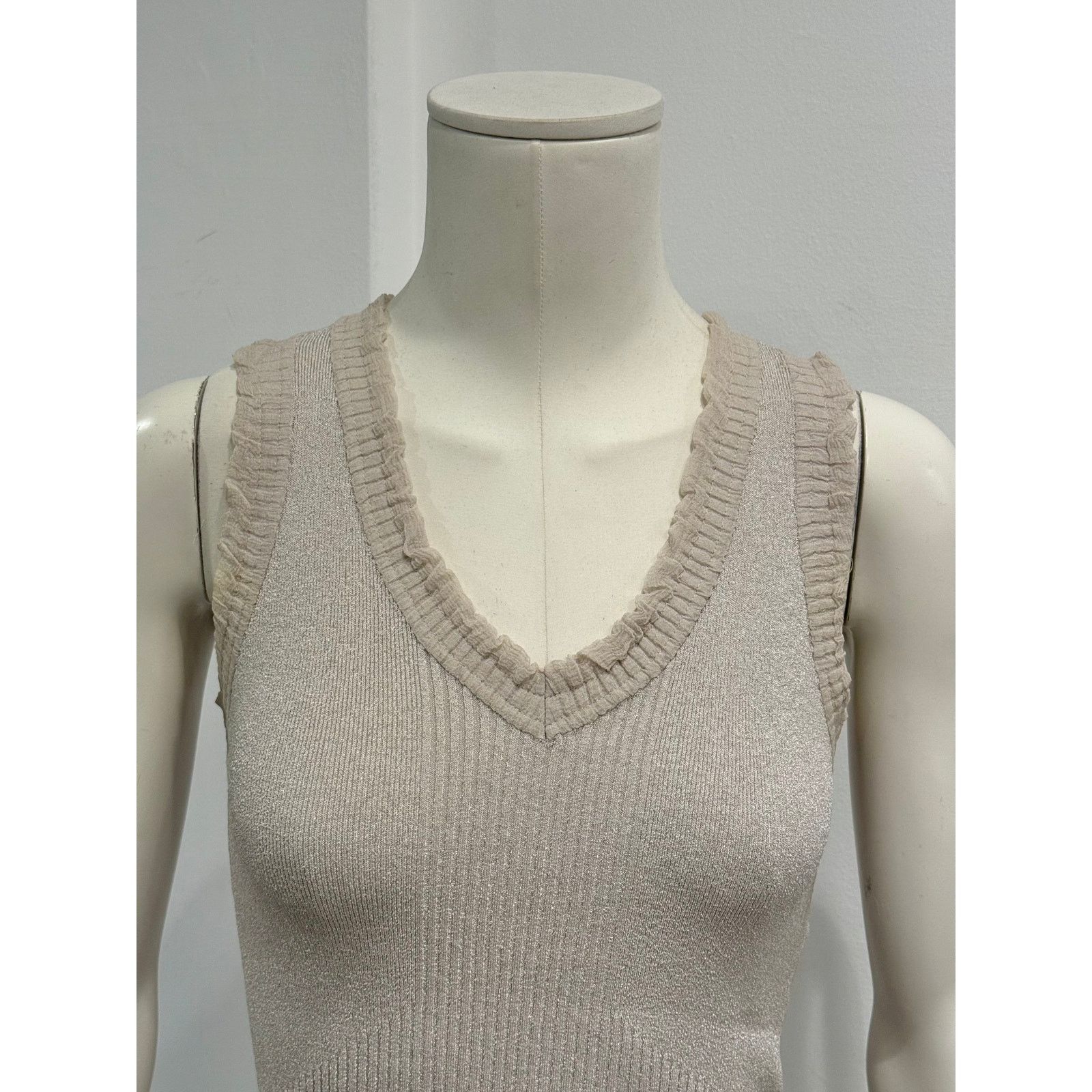 Chanel 2000s Chanel logo wool tank top Size XS / US 0-2 / IT 36-38 - 4 Thumbnail