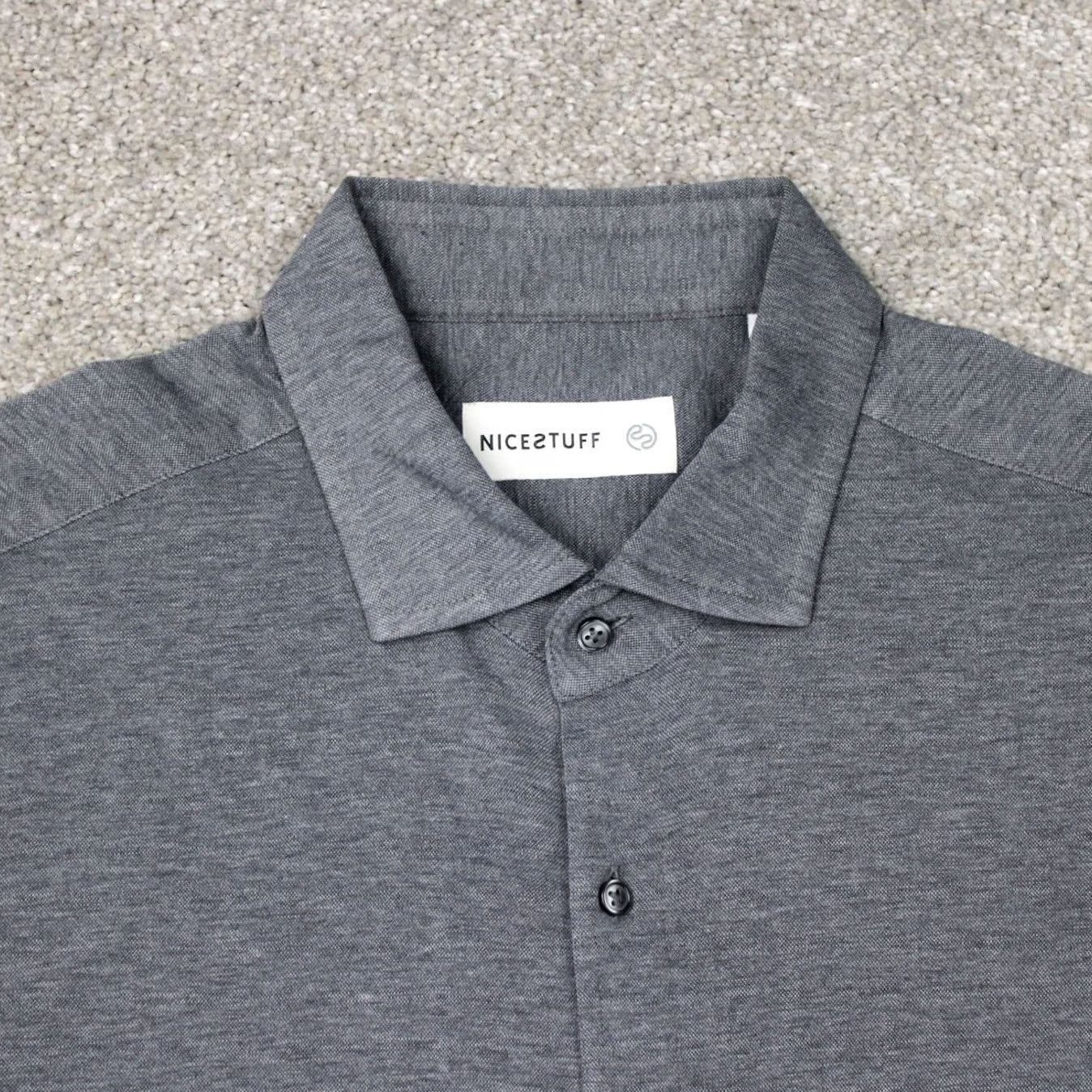 Vintage Nice Stuff Shirt Mens XL Gray 100% Cotton Short Sleeve Button Up Casual Preppy Size US XL / EU 56 / 4 - 4 Thumbnail