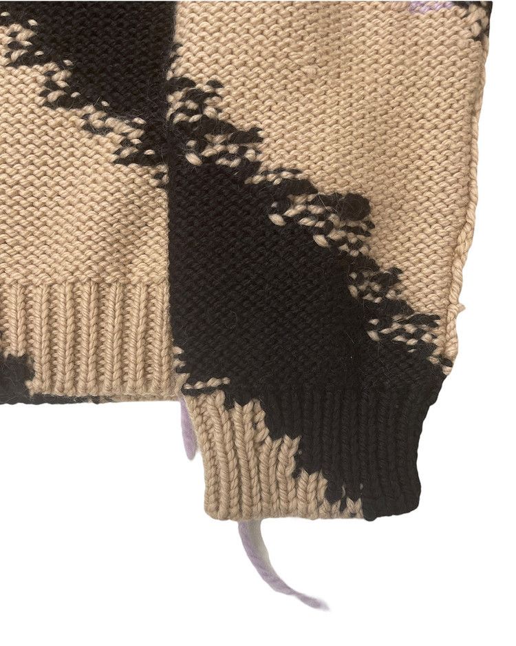 Calvin Klein 205W39NYC o1tko11224 Oversized Border Sweater in Beige/Black Size US M / EU 48-50 / 2 - 4 Thumbnail