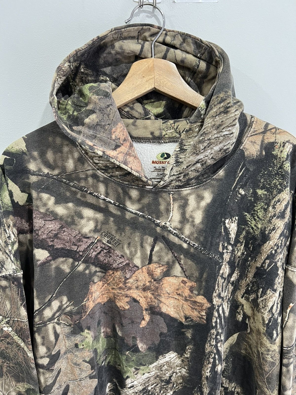 Vintage Vintage Camo Real Tree Mossy Oak Hoodie Sweater Size US XL / EU 56 / 4 - 2 Thumbnail