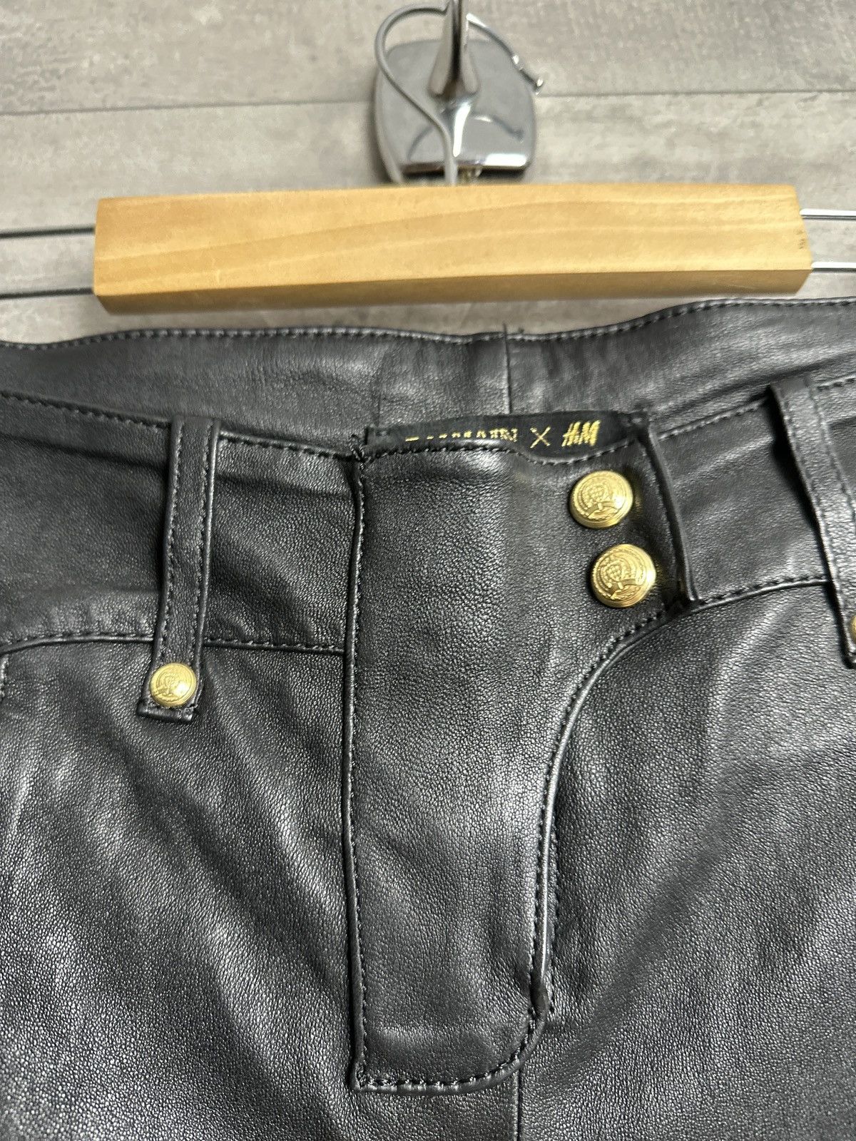 Balmain Balmain x H&M Leather biker Pants Size 25" / US 0 / IT 36 - 3 Thumbnail