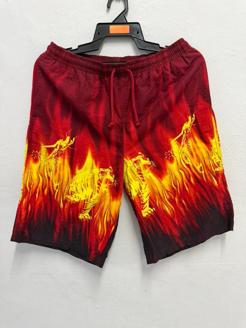 Japanese Brand Harajuku Flame Tiger shorts Size US 30 / EU 46 - 1 Thumbnail