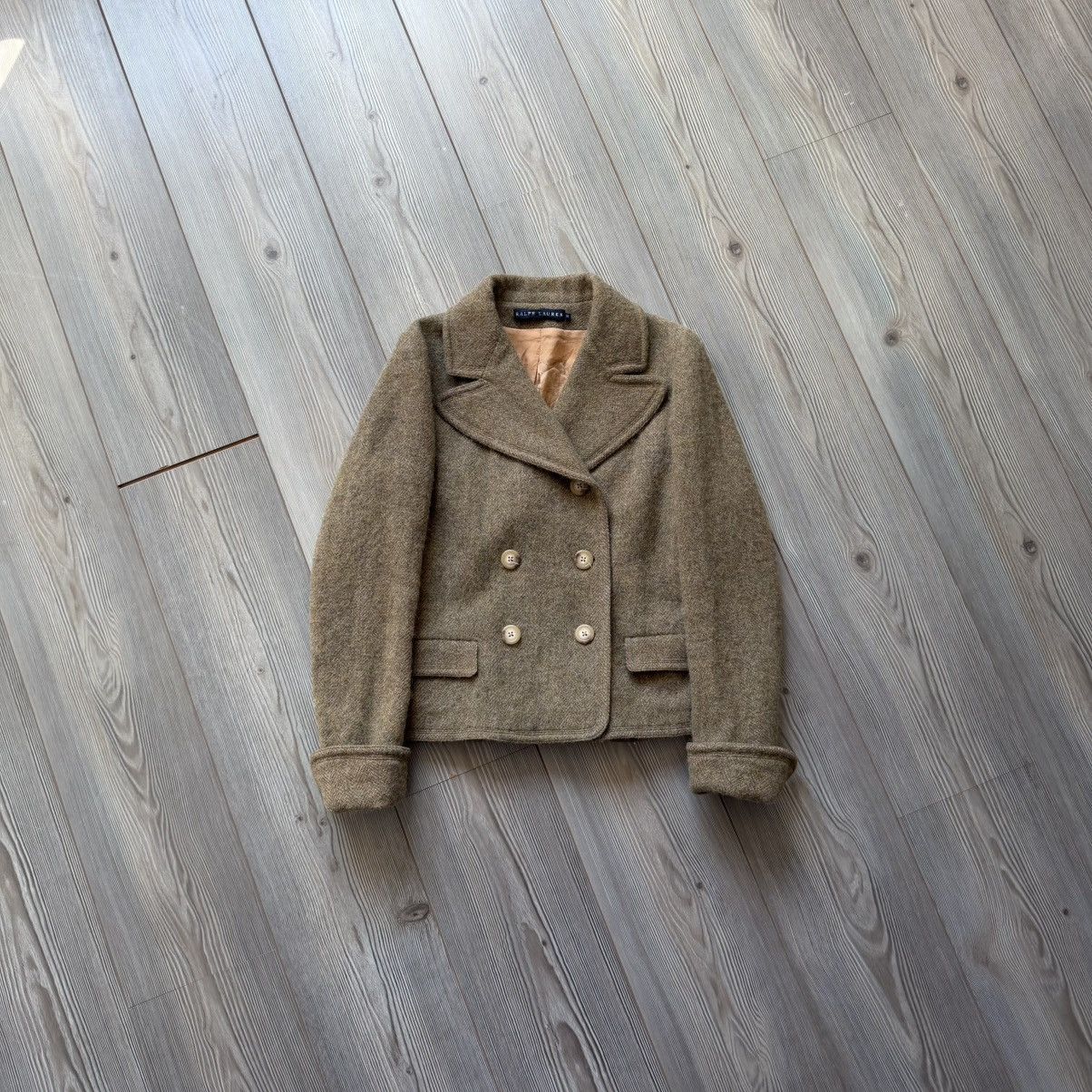 Polo Ralph Lauren Polo Ralph Lauren Vintage Herringbone Double Breasted Jacket Size M / US 6-8 / IT 42-44 - 2 Thumbnail