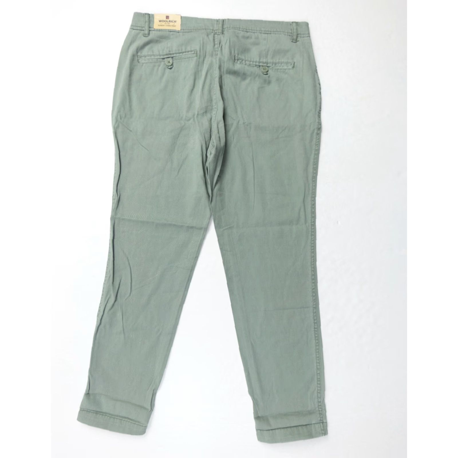 Vintage Woolrich Womens Chino Pants Size 6 Green Tapered Casual 27" Inseam Outdoor Size 28" / US 6 / IT 42 - 7 Thumbnail