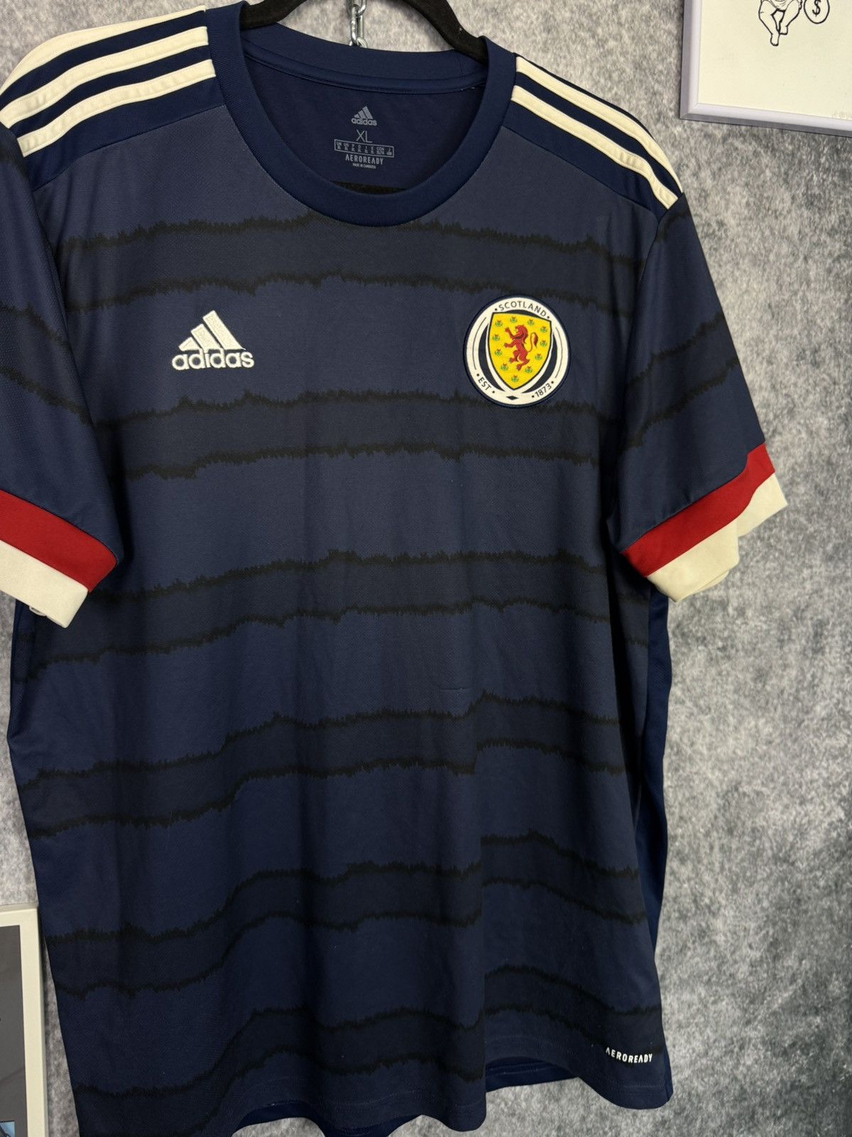Adidas T-Shirt Adidas Scotland National Team 2020 size XL Jersey Size US XL / EU 56 / 4 - 7 Thumbnail
