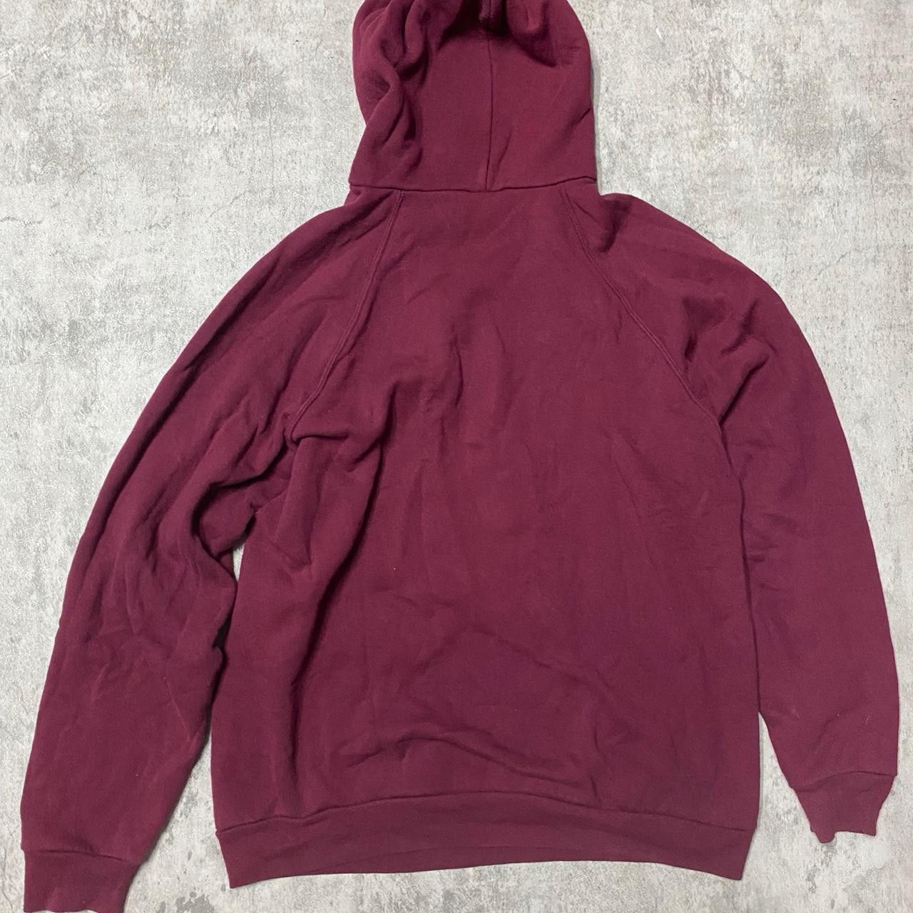 Other Burgundy vintage 90s hoodie, relaxed fit, pit to pit,length Size US L / EU 52-54 / 3 - 4 Thumbnail
