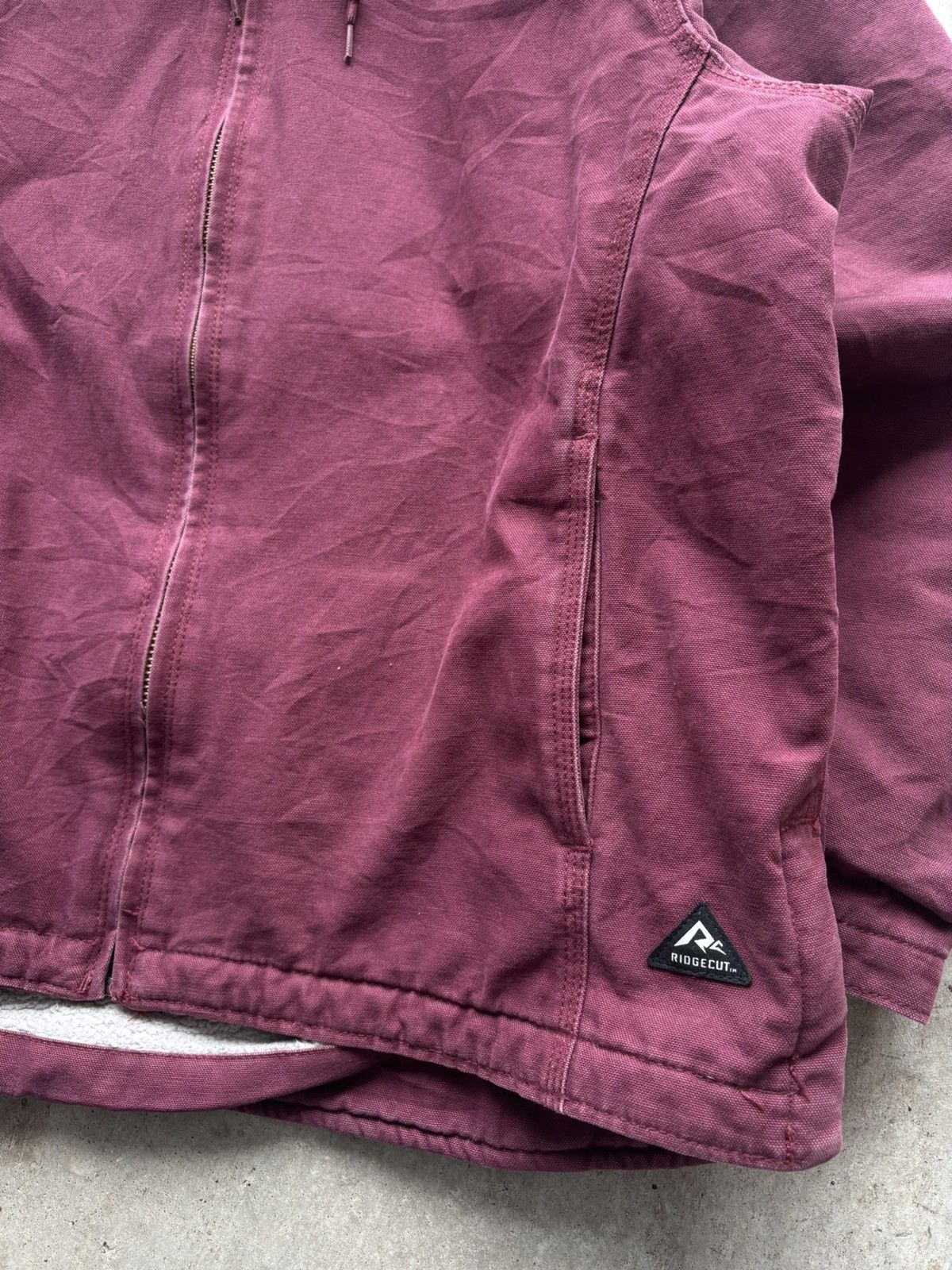 Carhartt Vintage Purple Fleece Work Jacket Size US XL / EU 56 / 4 - 2 Thumbnail