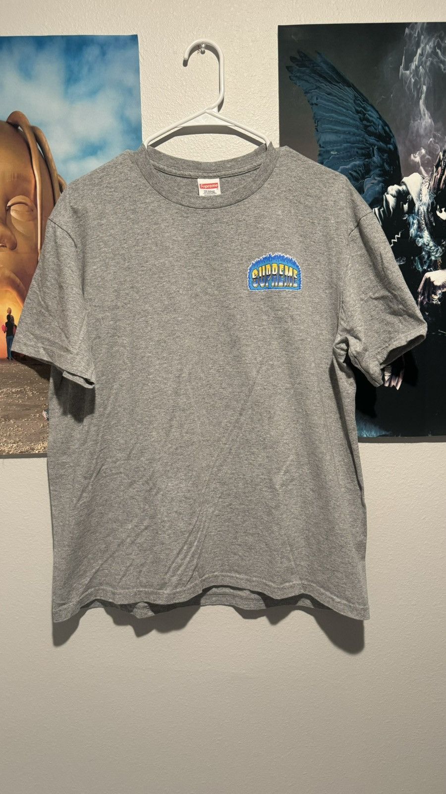 Supreme Supreme Chrome Fire Tee Size US M / EU 48-50 / 2 - 1 Thumbnail