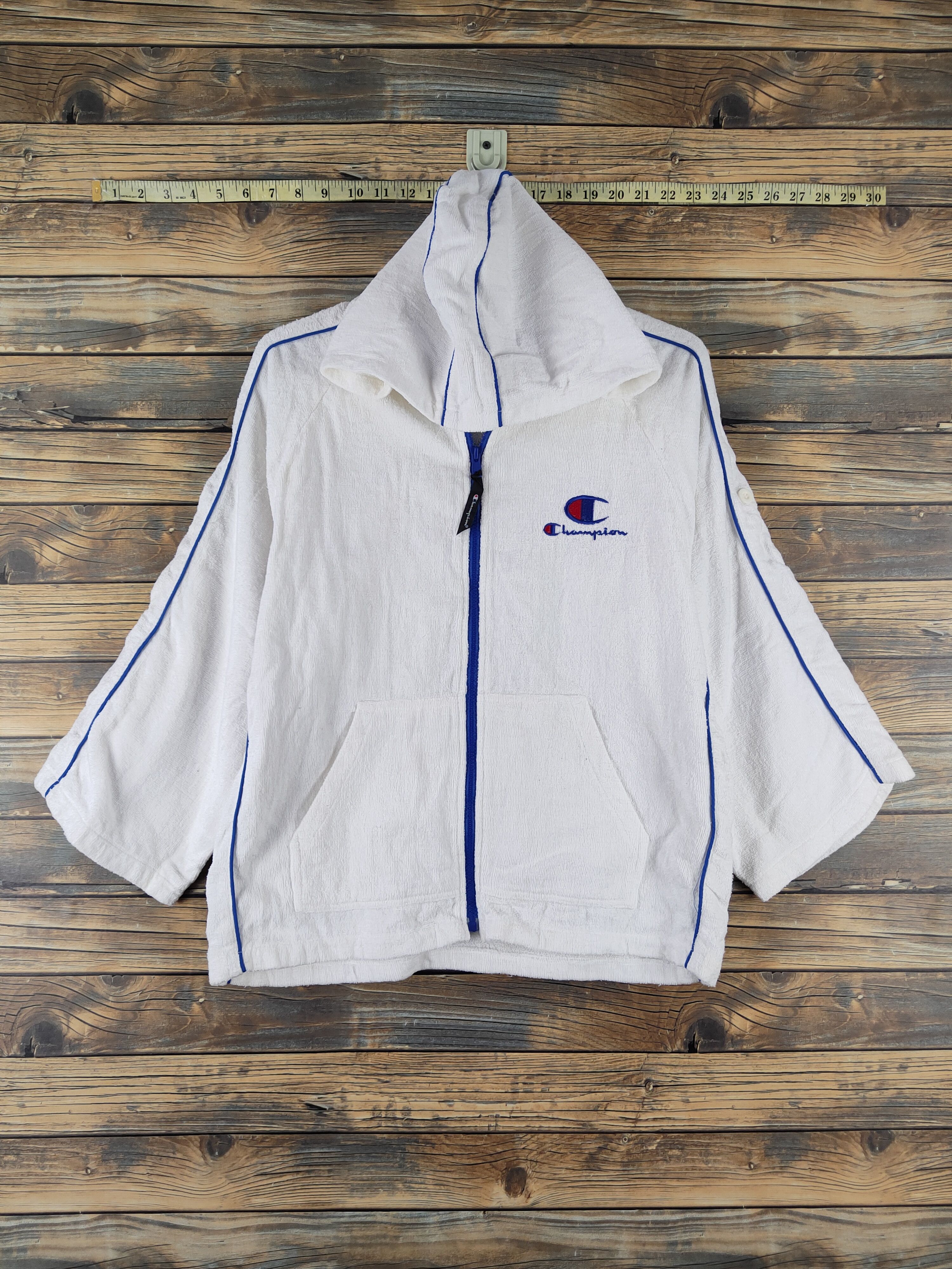 Champion × Vintage DL Champion White Hoodie Knitwear Sweaters #878 Size US M / EU 48-50 / 2 - 1 Thumbnail
