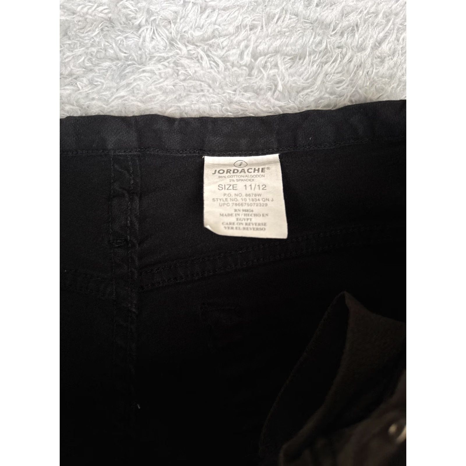 Jordache VINTAGE Jordache Jeans Women Bootcut Black Leopard Print Denim 28x30 90s Size 32" / US 10 / IT 46 - 7 Thumbnail