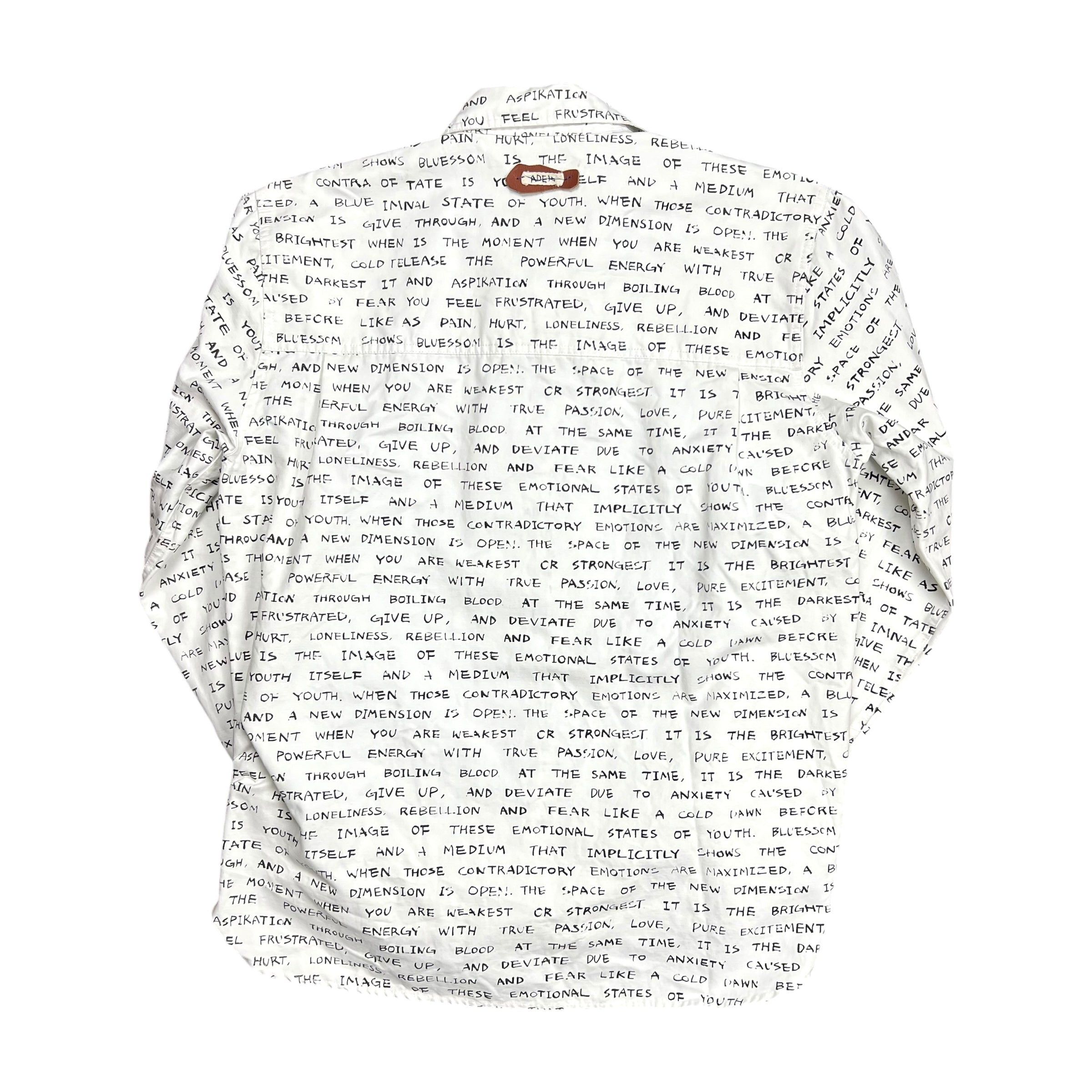 Ader Error ADER Error Text Print Button-up Shirt - M Size US M / EU 48-50 / 2 - 4 Thumbnail