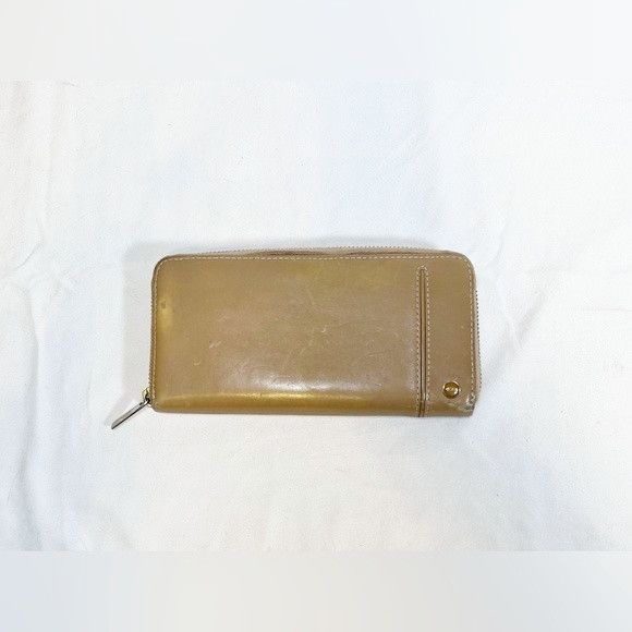Tumi Tumi Tan Leather Zip Around Accordion Clutch Wallet Size ONE SIZE - 1 Thumbnail