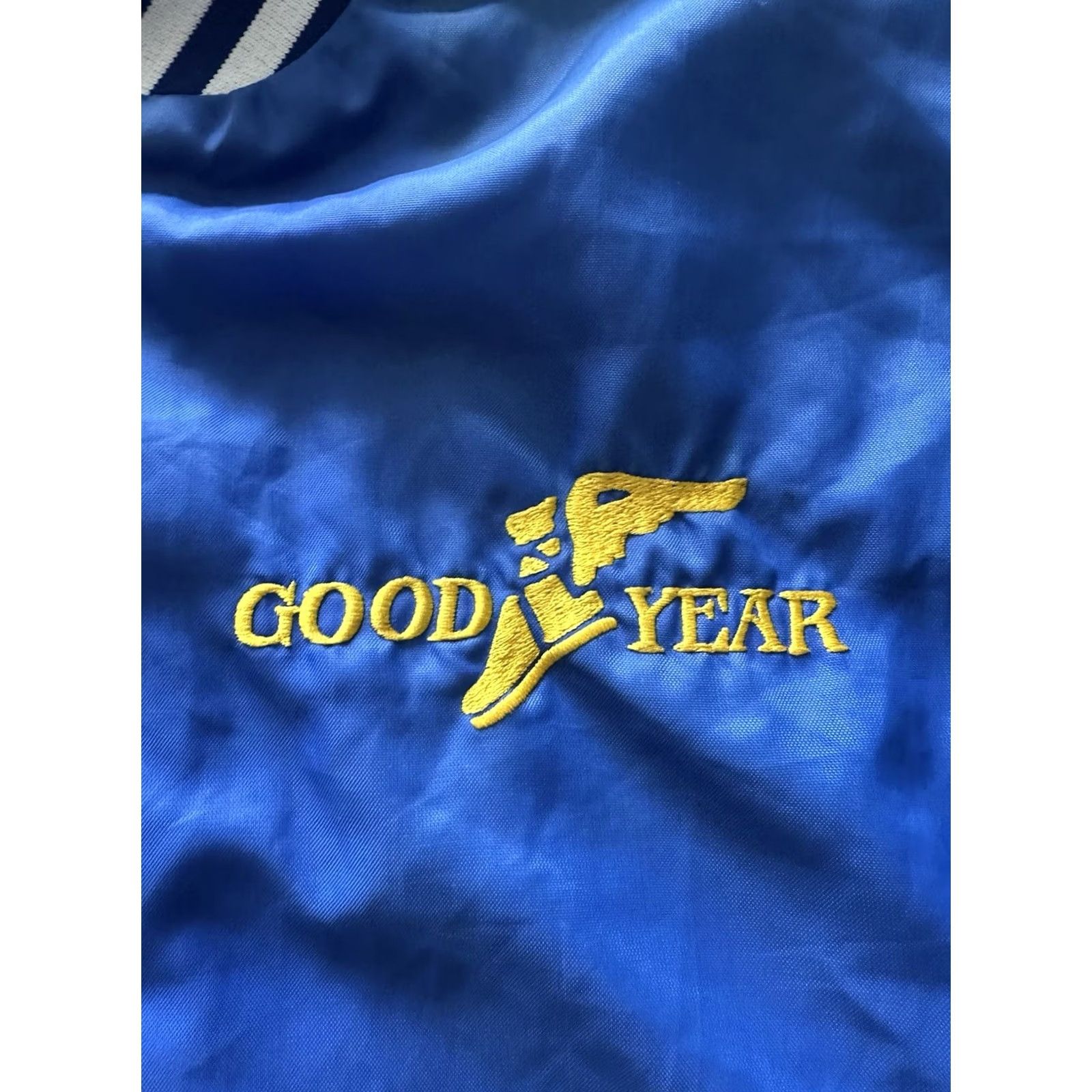 Vintage VINTAGE Swingster Jacket 80s Bomber Satan Satin Blue Mens L Packable All Seasons - 24.5" Chest 27" Length Size US L / EU 52-54 / 3 - 2 Thumbnail
