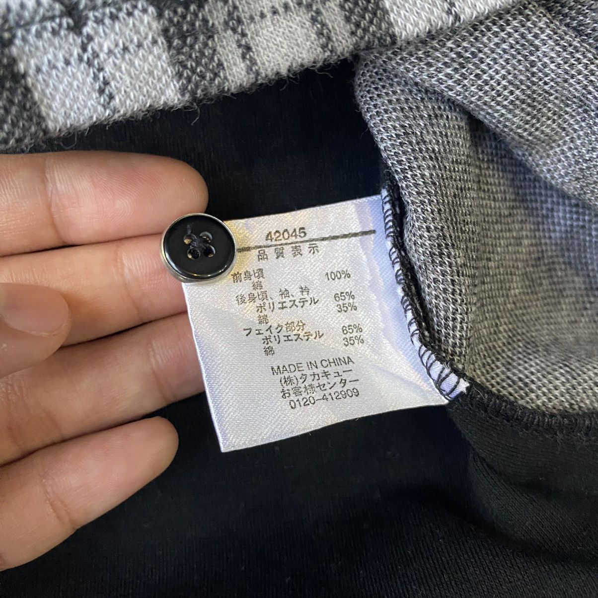 If Six Was Nine × Japanese Brand × Vintage Japanese Tartan Double Layer Short Sleeve By Male&co Size US M / EU 48-50 / 2 - 7 Thumbnail
