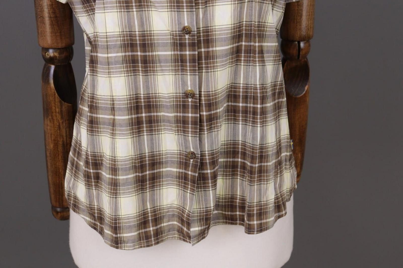 Fjallraven Fjall Raven Brown Check Hiking Button Blouse Shirt Size L Size L / US 10 / IT 46 - 2 Thumbnail