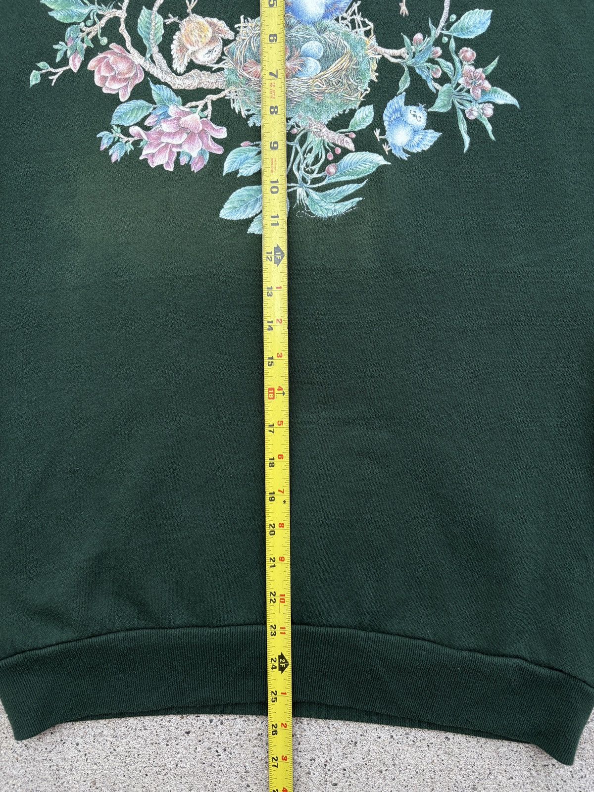 Jerzees × Vintage Vintage 1990s JERZEES Birds/Floral Crewneck Sweater Size L Size L / US 10 / IT 46 - 8 Thumbnail