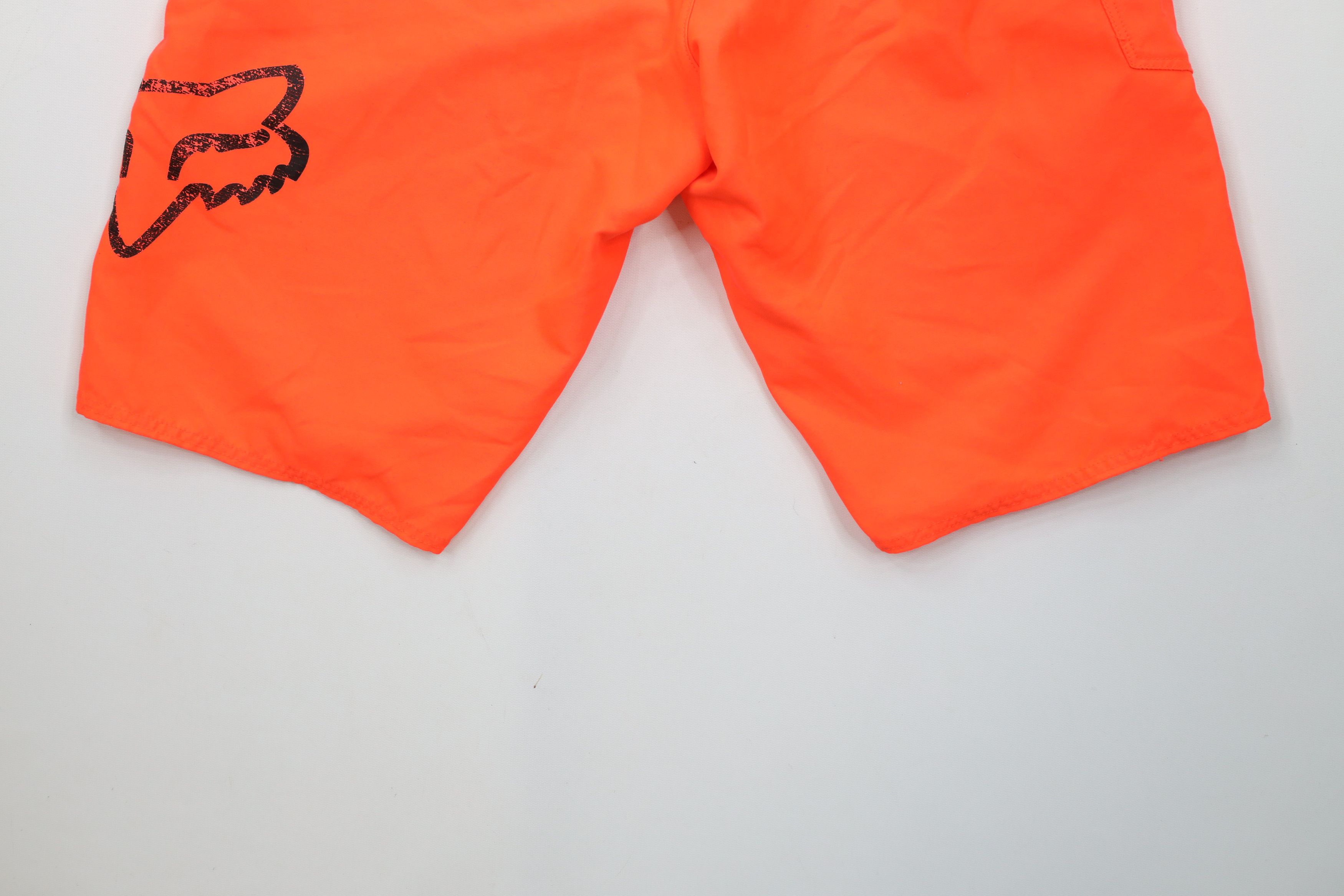 Fox Racing × Vintage Vintage Fox Racing Big Logo Board Shorts Trunks Blaze Orange Size US 30 / EU 46 - 13 Thumbnail