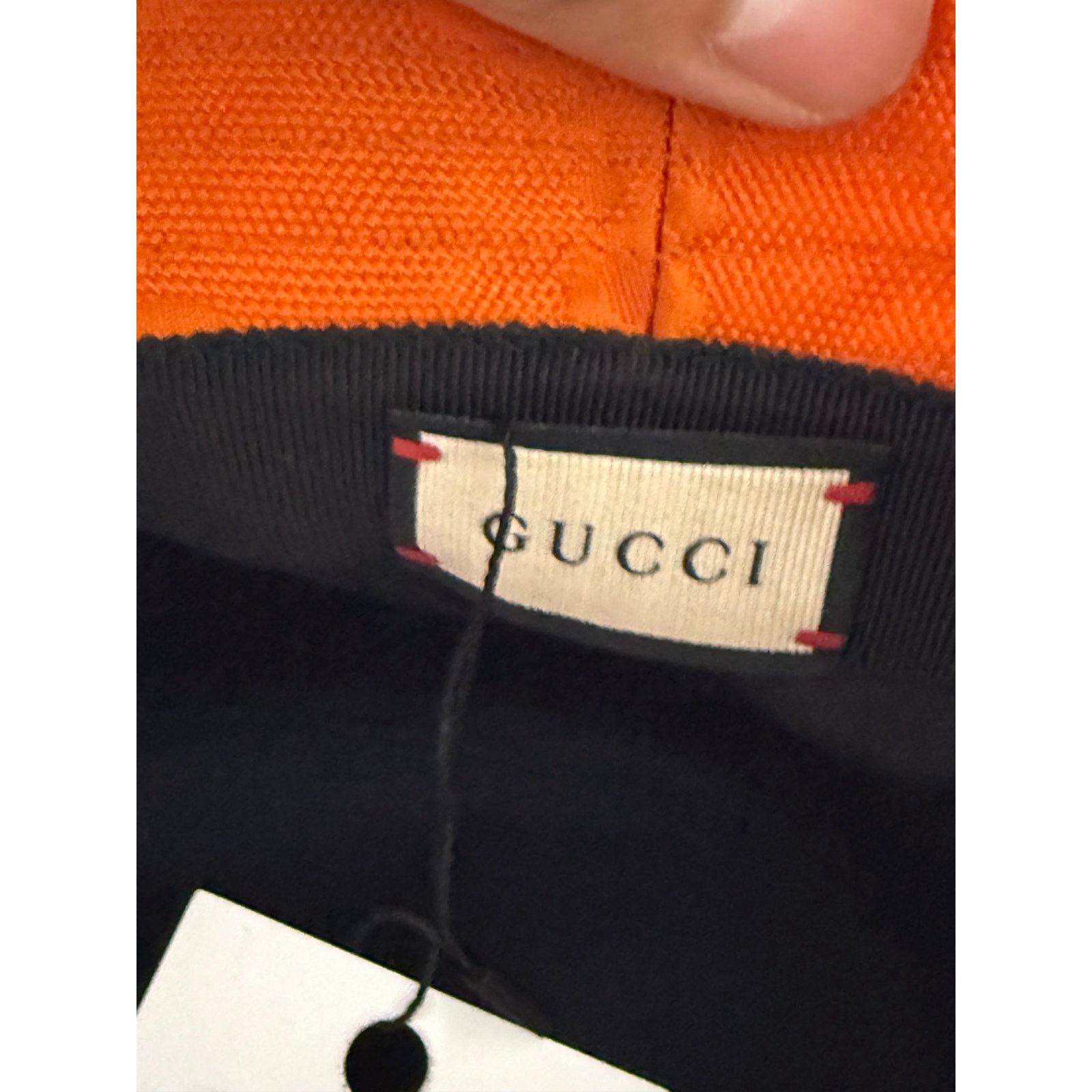 Gucci Gucci Mono Orange Bucket Hat Used Medium Size 32 - 4 Thumbnail