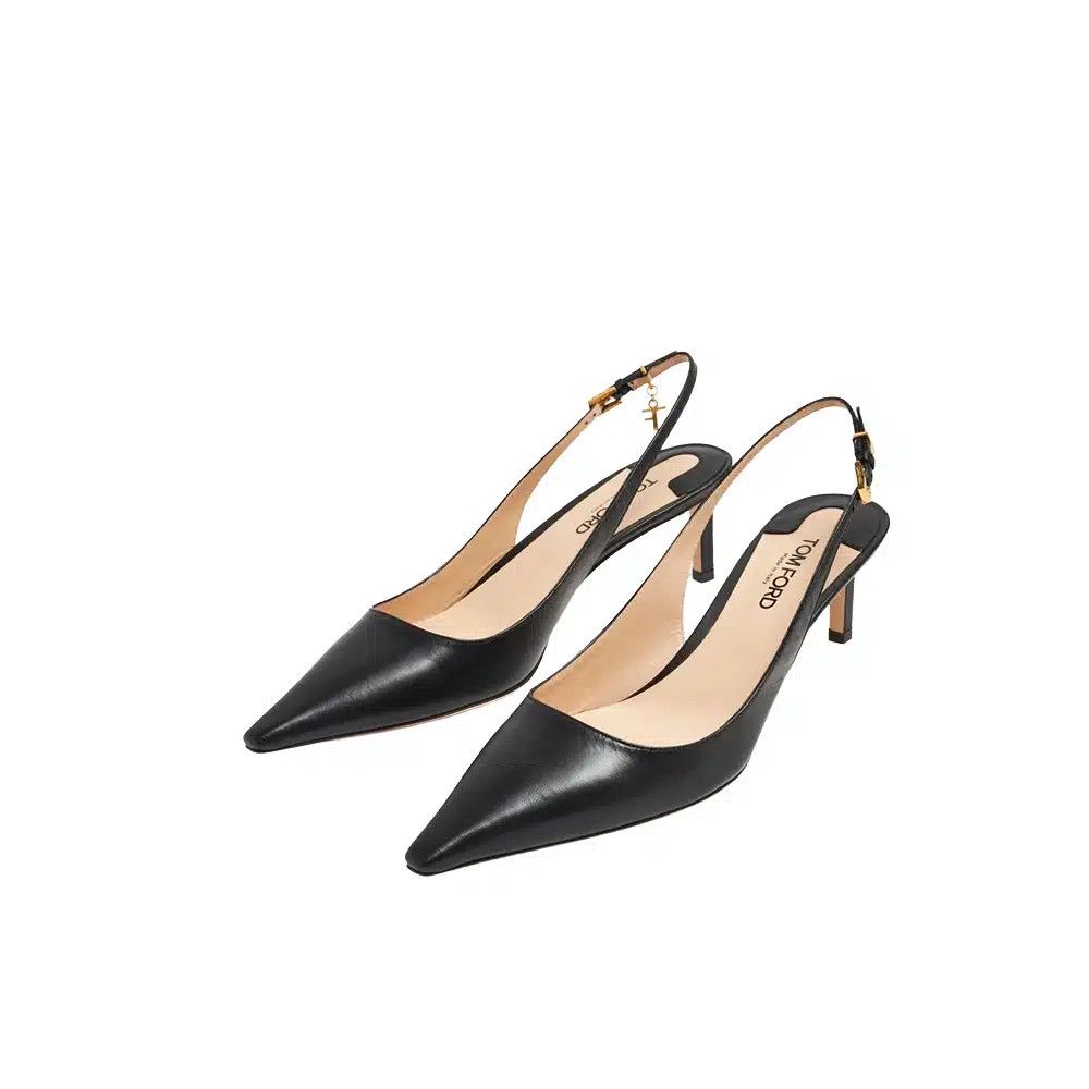 Tom Ford o1loc1c0326 W3393 Slingbacks Pumps in Black Size US 6 / IT 36 - 2 Thumbnail