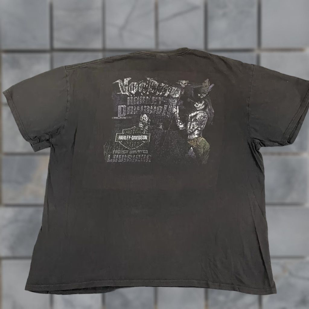 Harley Davidson Harley-Davidson T Shirt Harley-Davidson French Quarter Voodoo Black 2XL Mens Short Sleeve Crew Neck Distressed Logo Vintage No Size US XXL / EU 58 / 5 - 1 Thumbnail