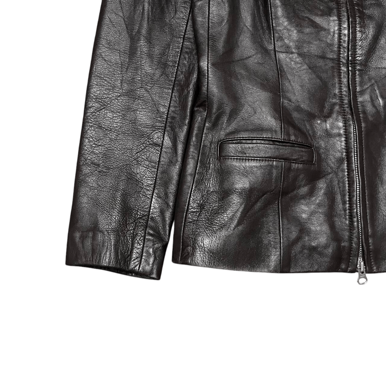 Hugo Boss Vintage Hugo Boss Leather Jacket Black Size US S / EU 44-46 / 1 - 3 Thumbnail