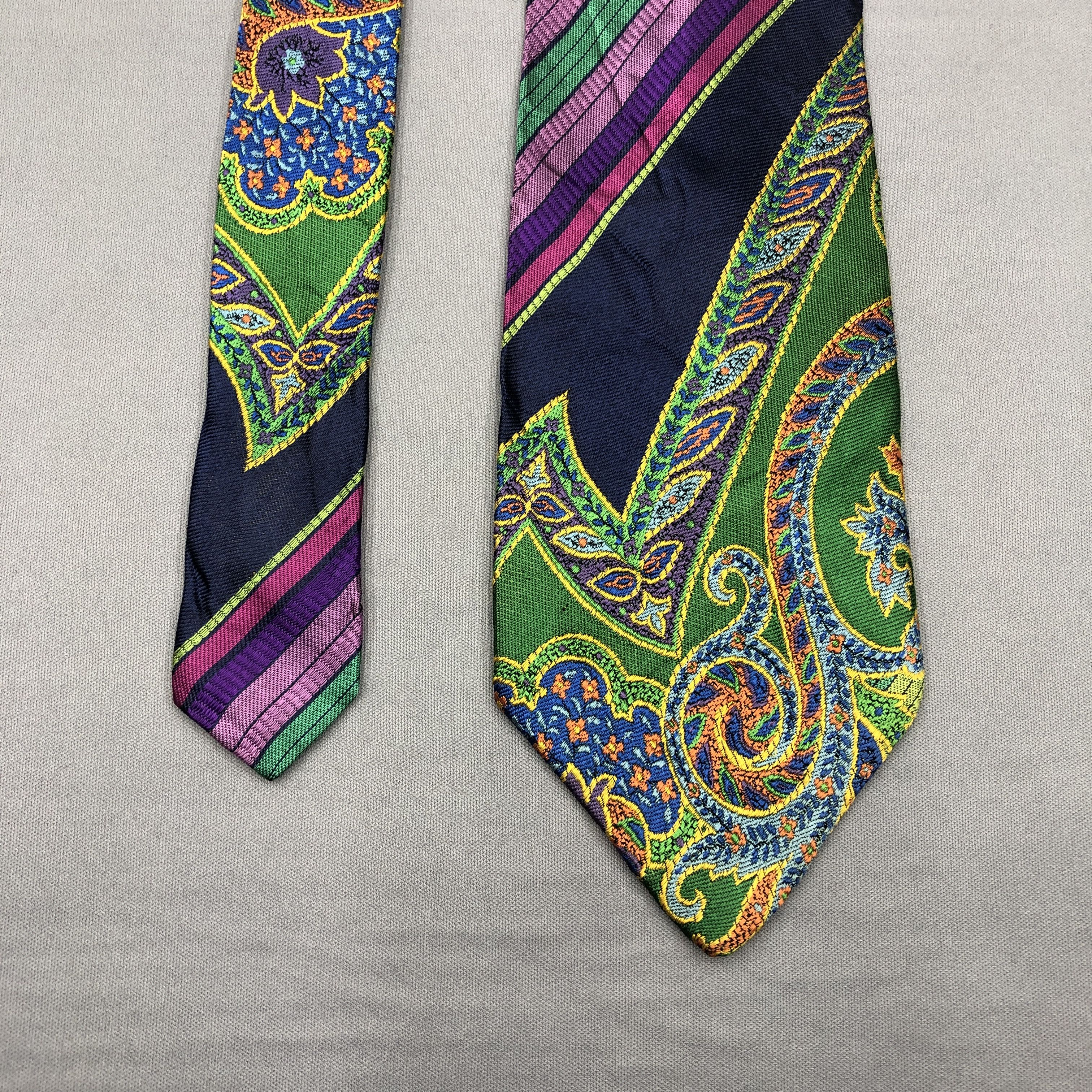 Versace Vintage Gianni Versace SILK Necktie Cravate Silk Neck Tie Size ONE SIZE - 9 Thumbnail