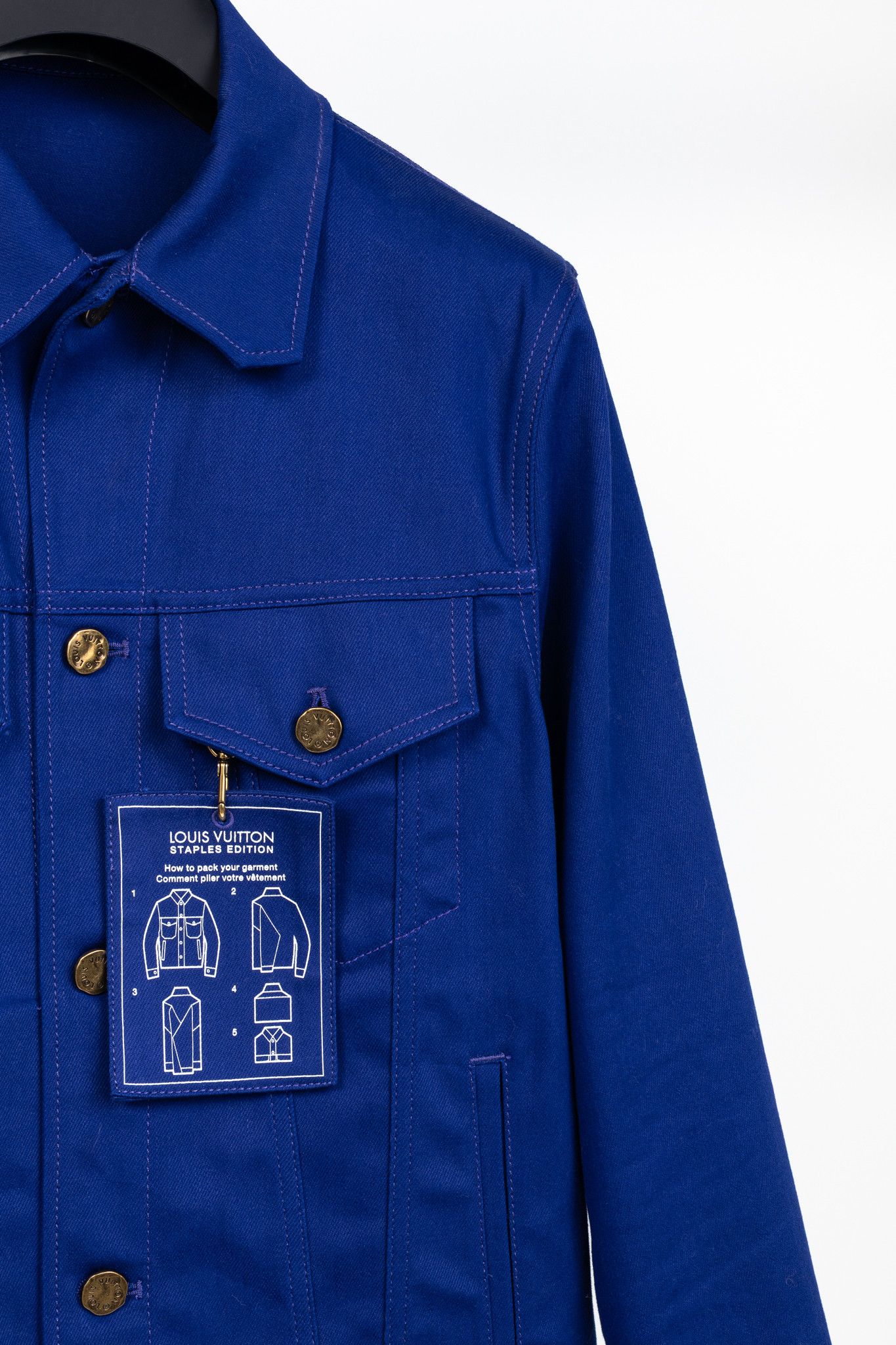 Louis Vuitton Louis Vuitton Staples Edition DNA Denim Cobalt Blue Jacket Size US XS / EU 42 / 0 - 5 Thumbnail