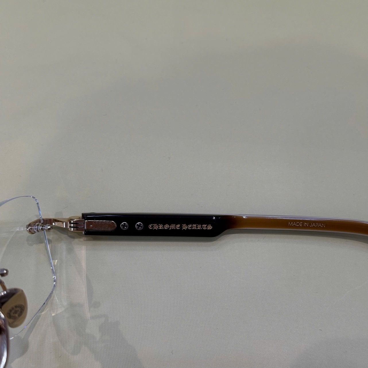 Chrome Hearts CHROME HEARTS DEEP II GOLD PLATED/BROWN BONE BROWN BONE Size ONE SIZE - 3 Thumbnail