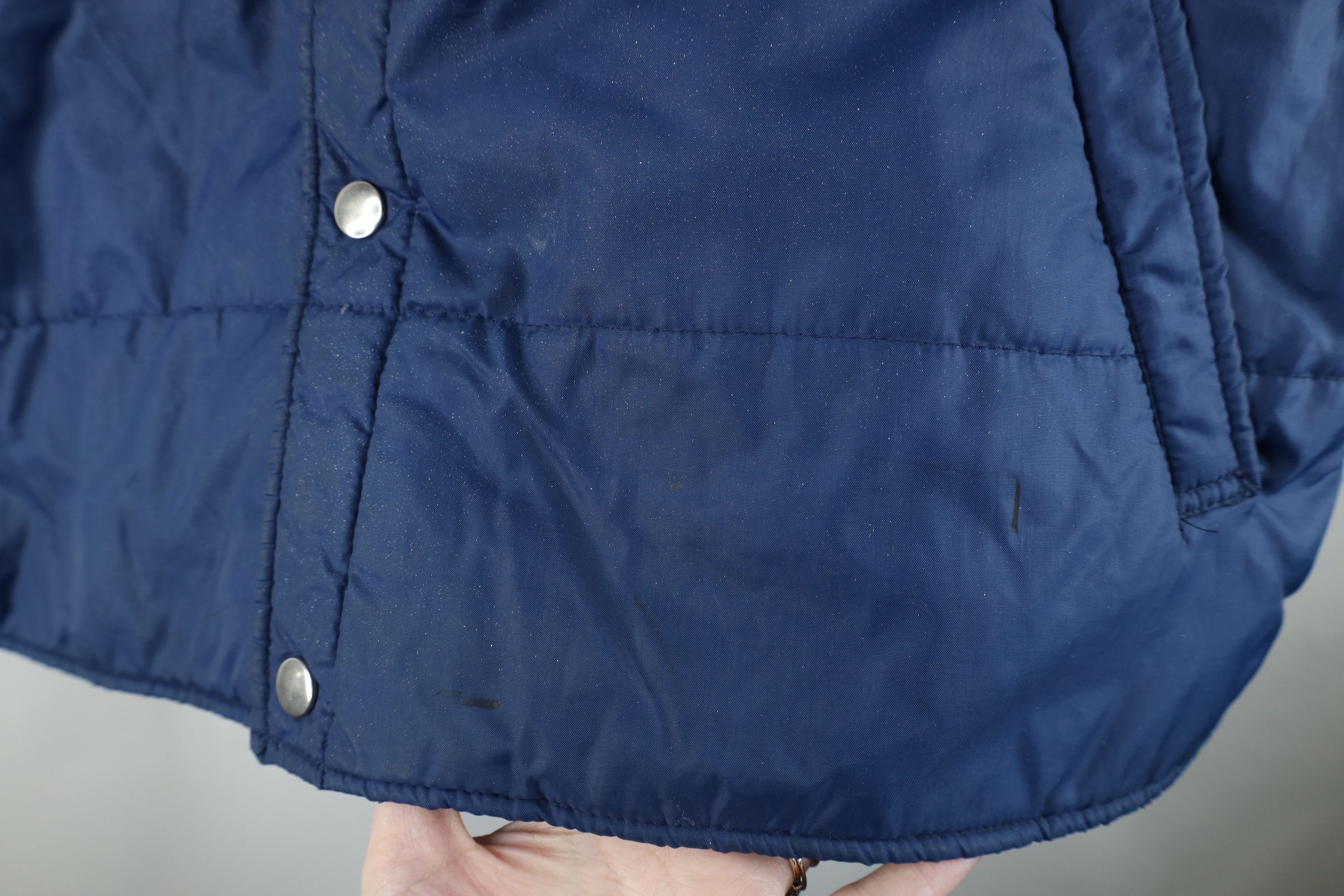 Vintage Vintage 70s Streetwear Full Button Puffer Vest Jacket Blue Size US XL / EU 56 / 4 - 4 Thumbnail