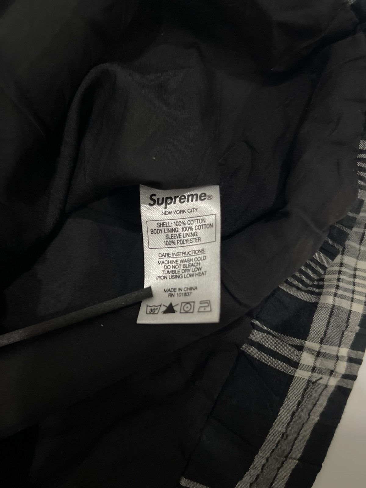 Supreme SUPREME MADRAS TRACK JACKET BLACK Size US L / EU 52-54 / 3 - 10 Thumbnail