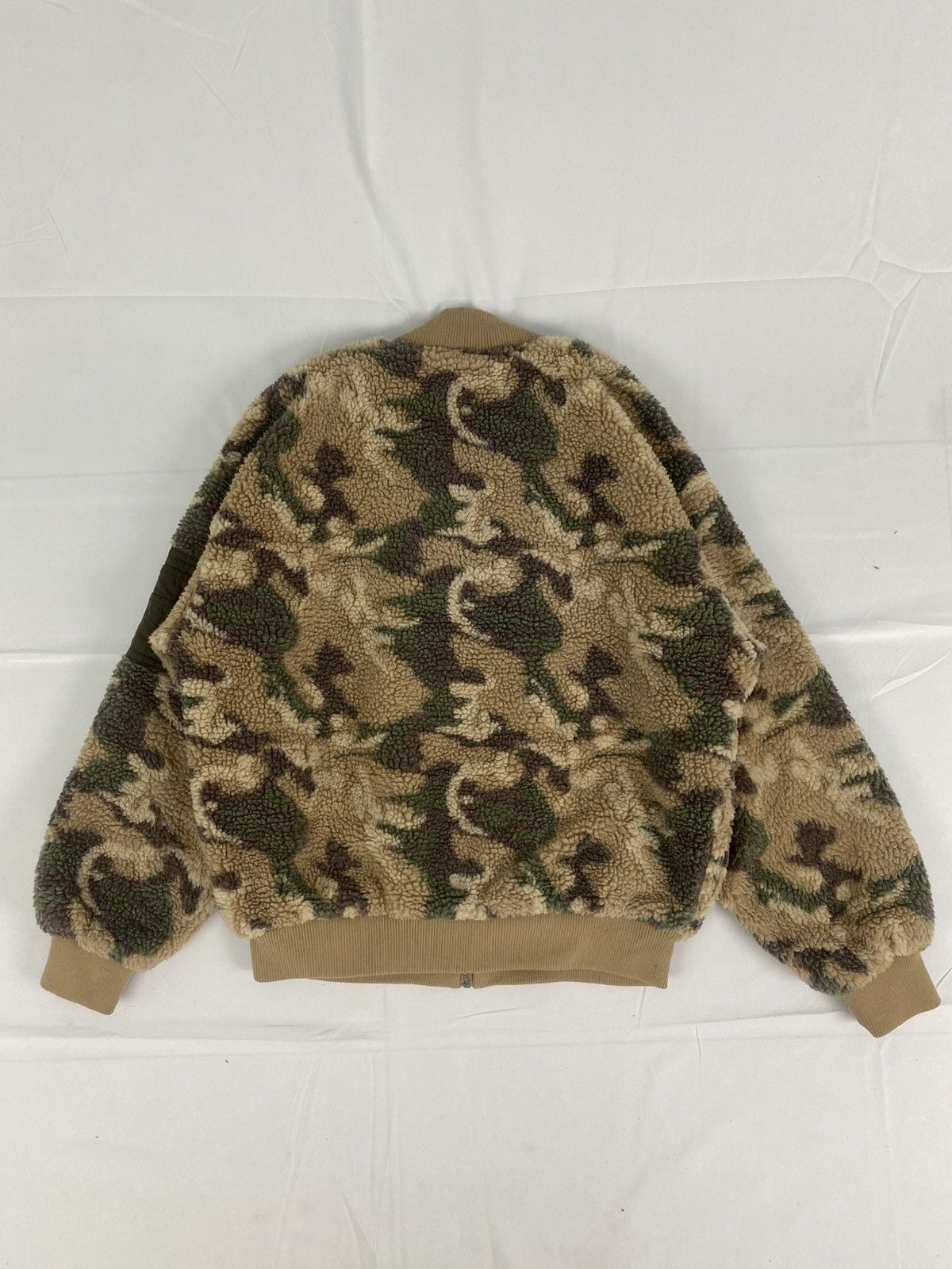 Japanese Brand Sureve Japan Camo Bomber fleece jacket Size US M / EU 48-50 / 2 - 5 Thumbnail