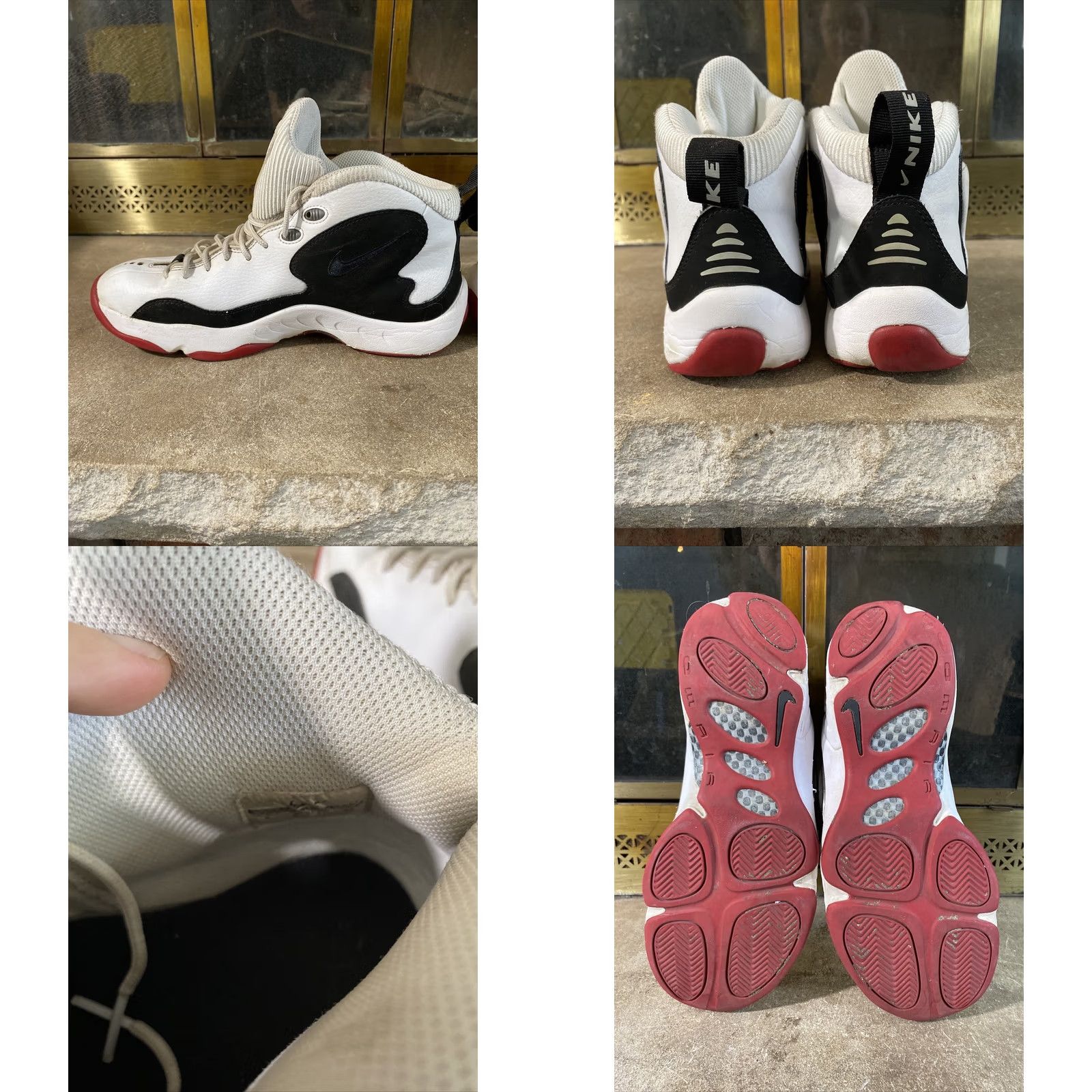 Nike VINTAGE Nike Zoom Hawk Flight Gary Payton Mens 9 805272-100 White Leather Basketball Shoes Glen? Size ONE SIZE - 8 Thumbnail