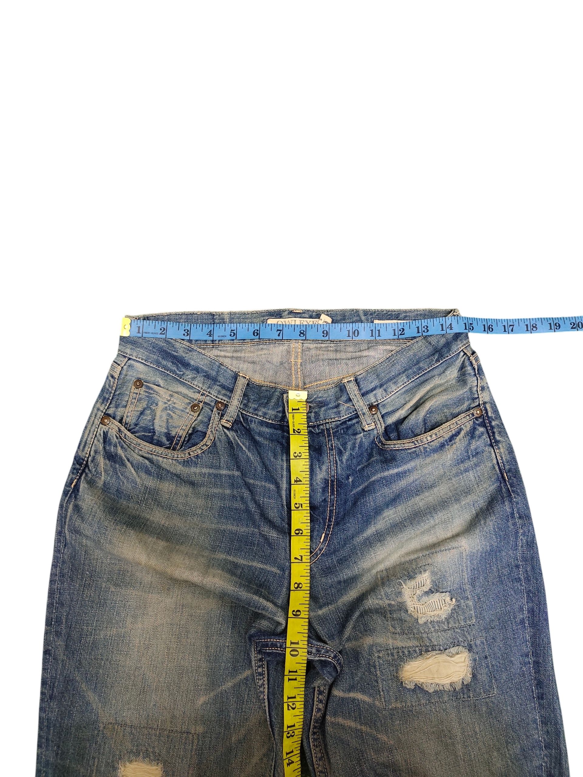 Kapital Domingo Owleye Japan Patchwork Dirty Clawmark Distress Jeans Size US 31 - 14 Thumbnail