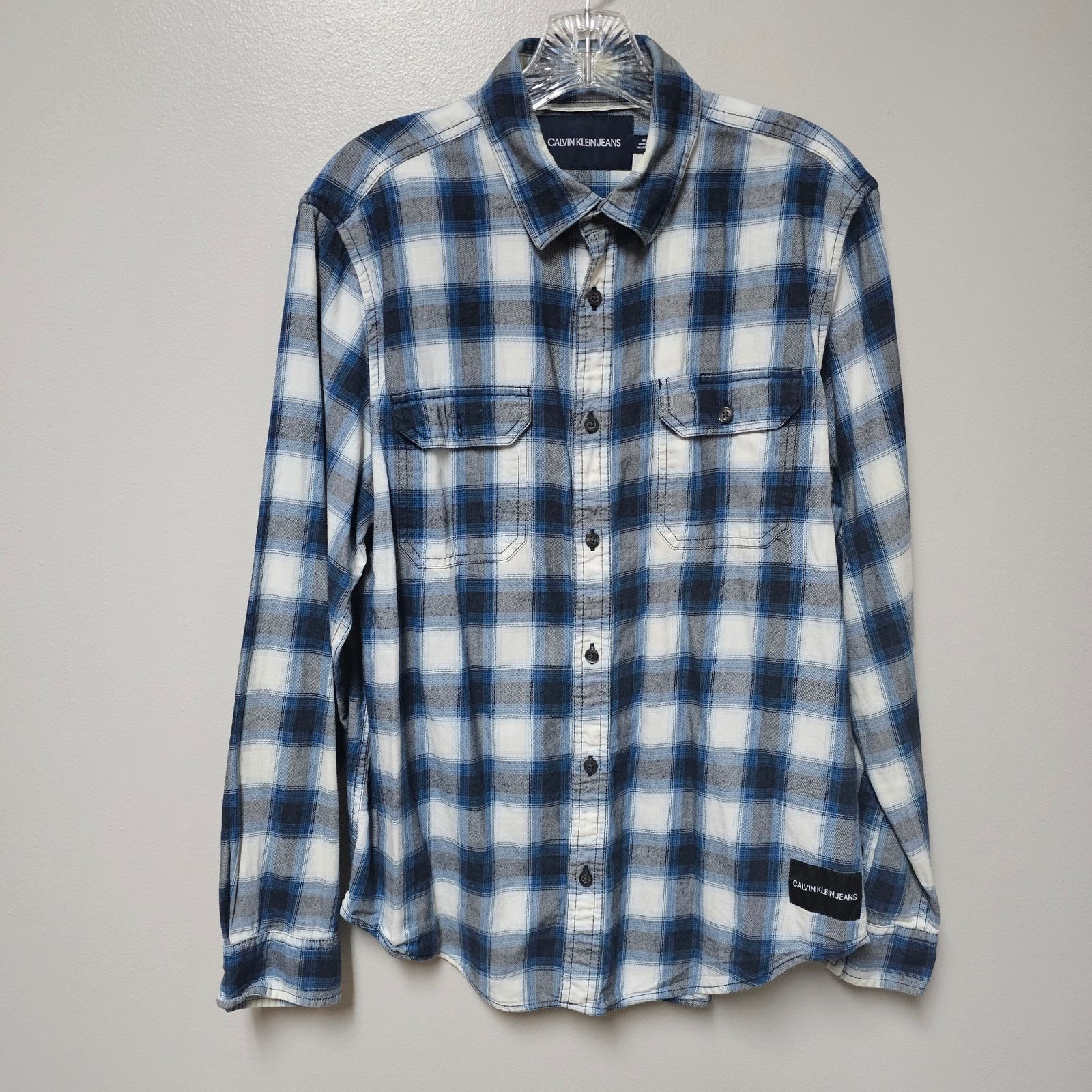 Calvin Klein Men's Calvin Klein Jeans 100% Cotton Plaid Shirt Size Medium Size US M / EU 48-50 / 2 - 1 Thumbnail