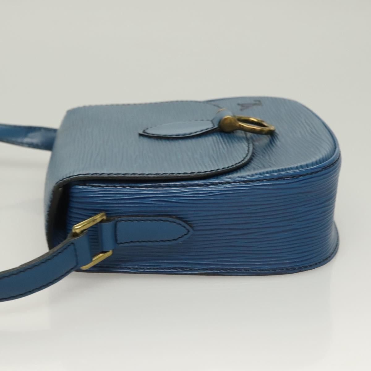 Louis Vuitton LOUIS VUITTON Epi Saint Cloud PM Shoulder Bag Blue M52195 Size ONE SIZE - 4 Thumbnail